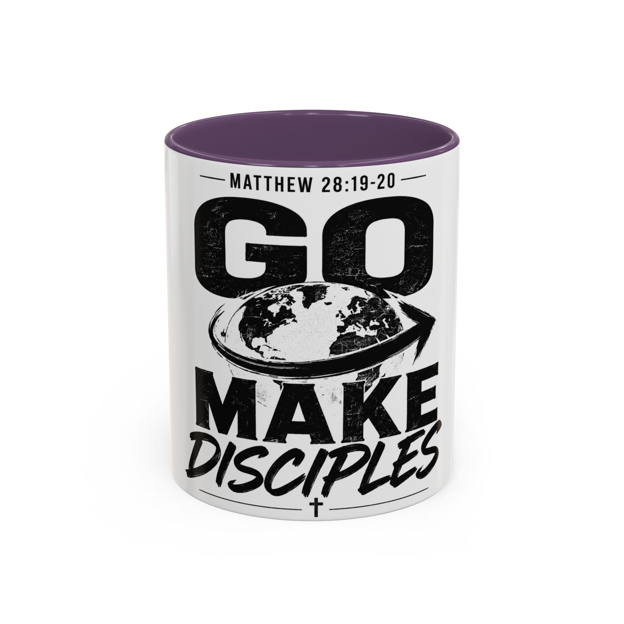 Go Make Disciples Coffee Mug — Matthew 28:19-20 Inspirational Christian Accent Mug