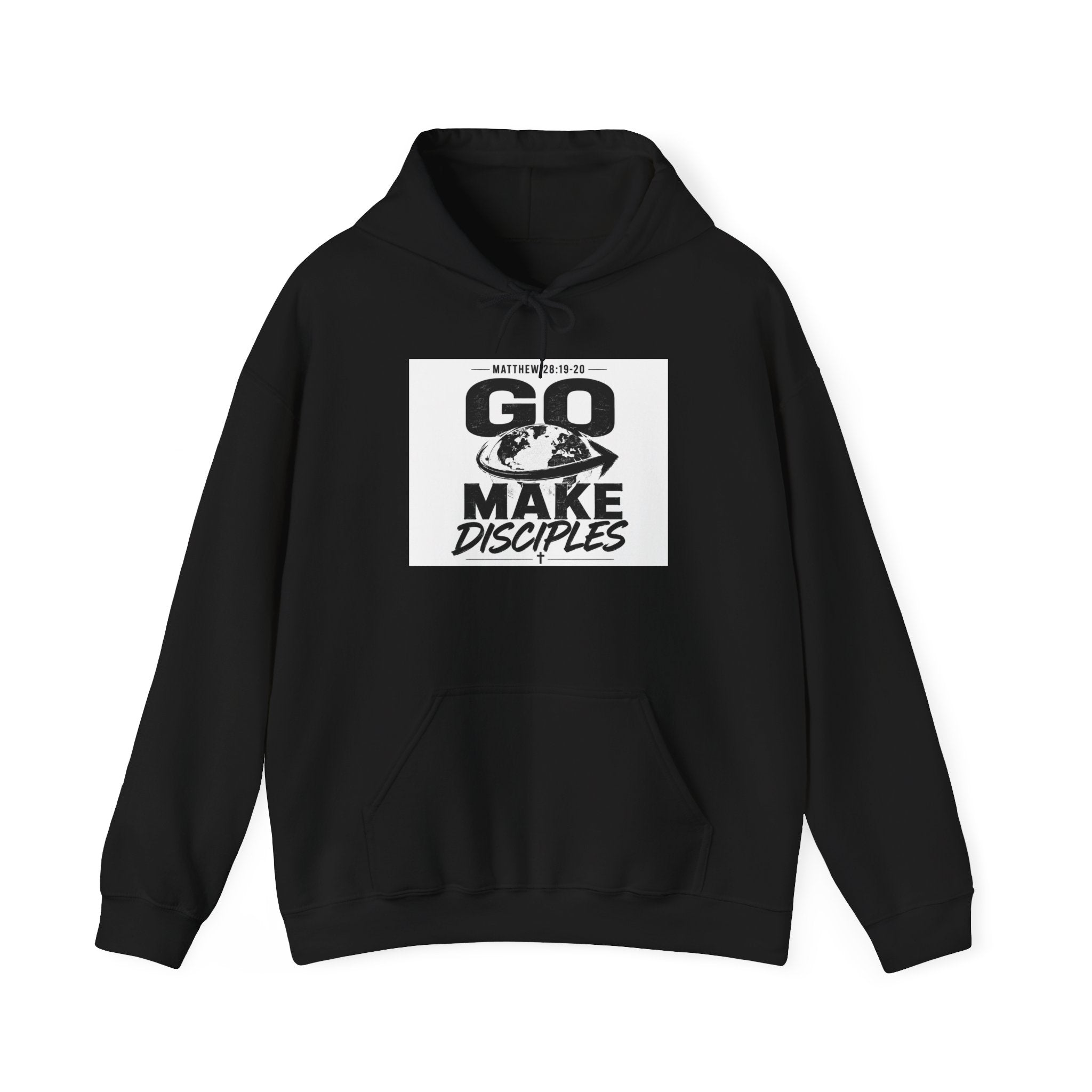 Go Make Disciples Hoodie — Christian Mission Faith Pullover