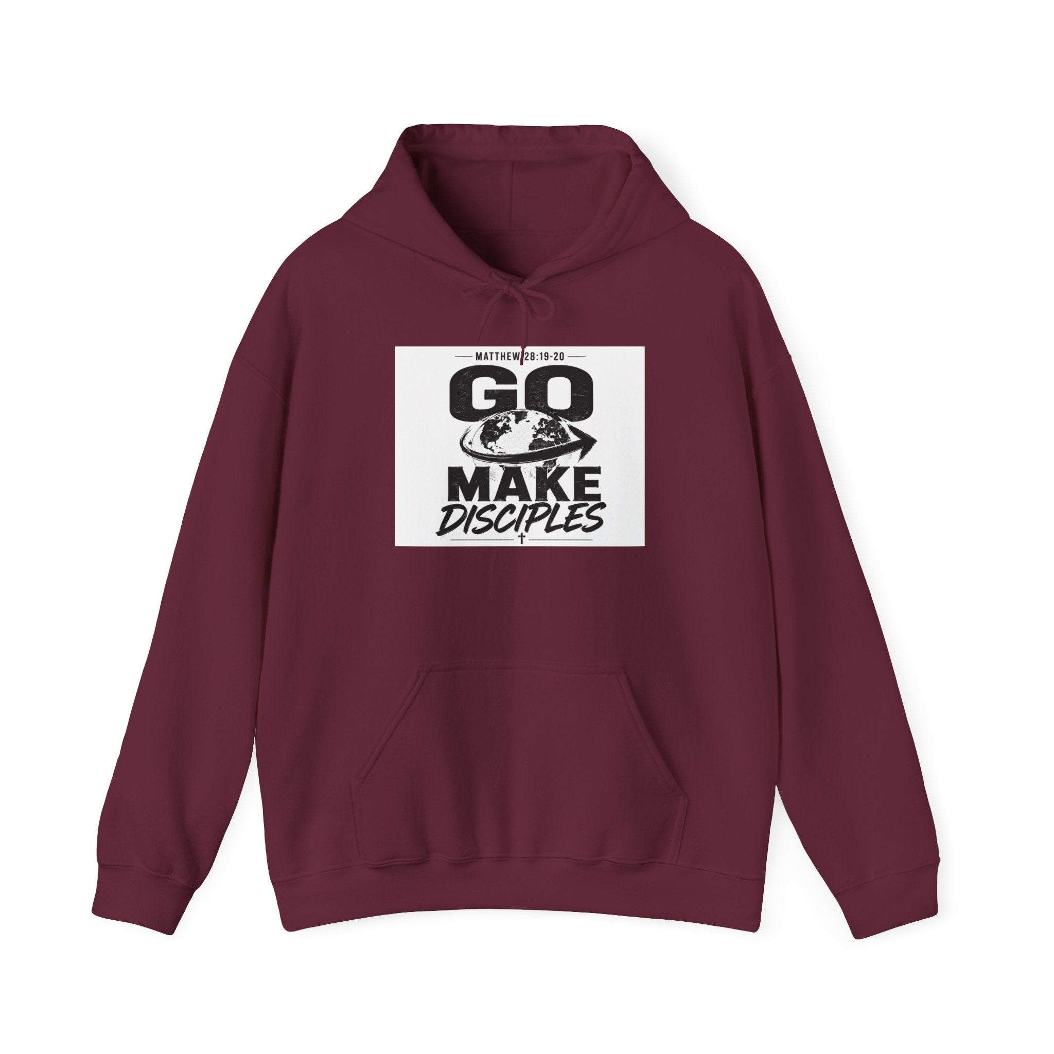 Go Make Disciples Hoodie — Christian Mission Faith Pullover