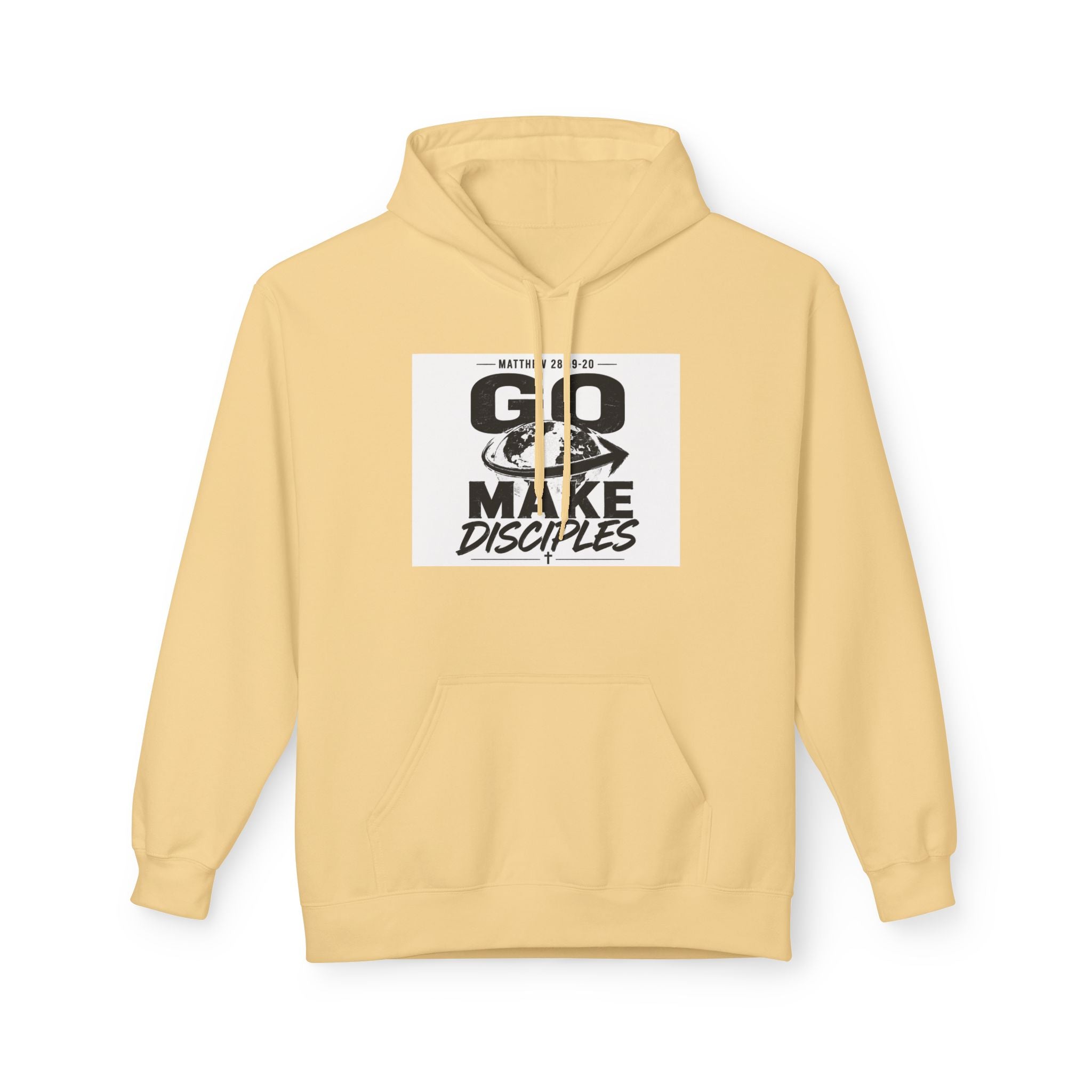 Go Make Disciples Hoodie — Christian Faith Graphic Pullover