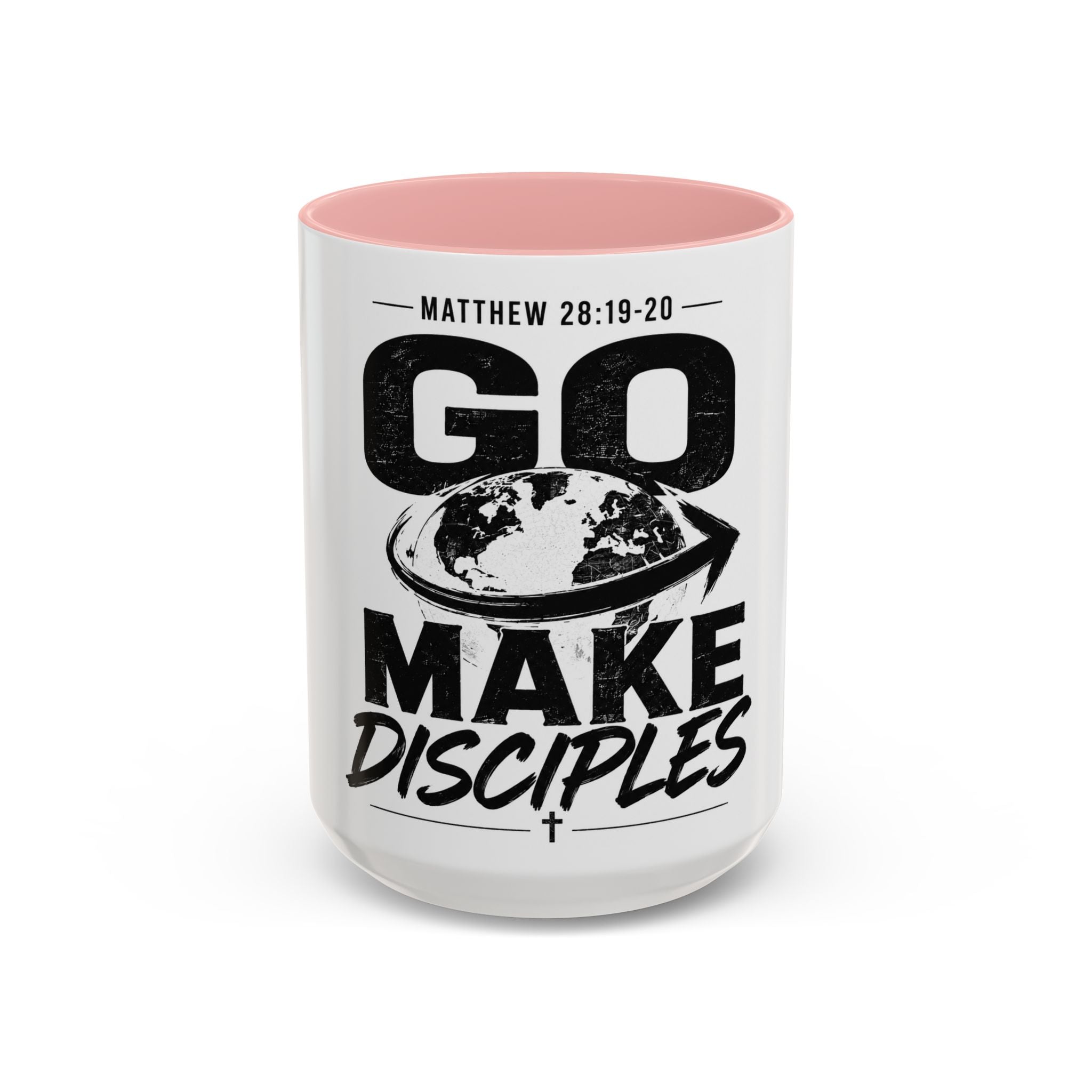 Go Make Disciples Ceramic Mug — Matthew 28:19-20 Inspirational Coffee Cup (11oz/15oz)