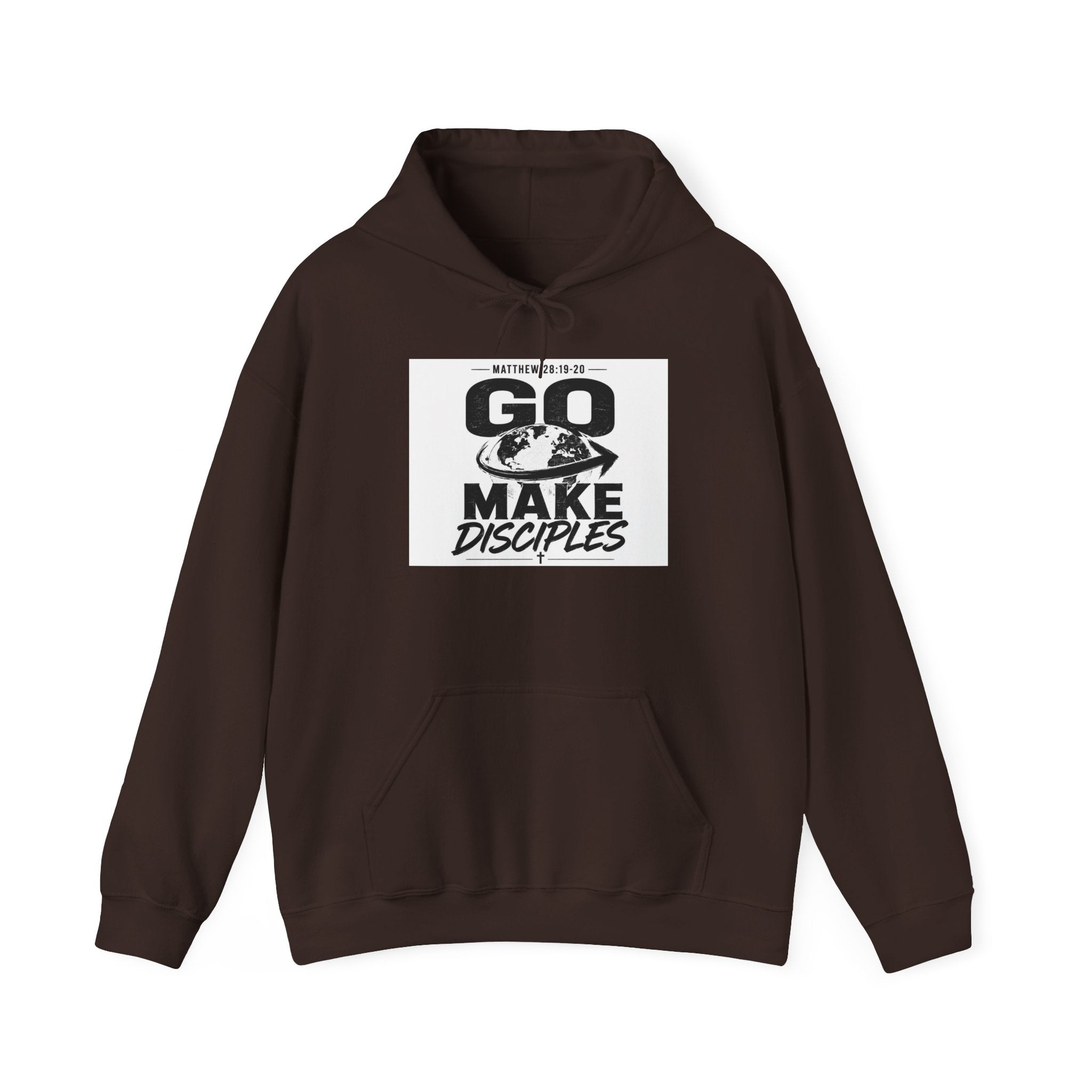 Go Make Disciples Hoodie — Christian Mission Faith Pullover