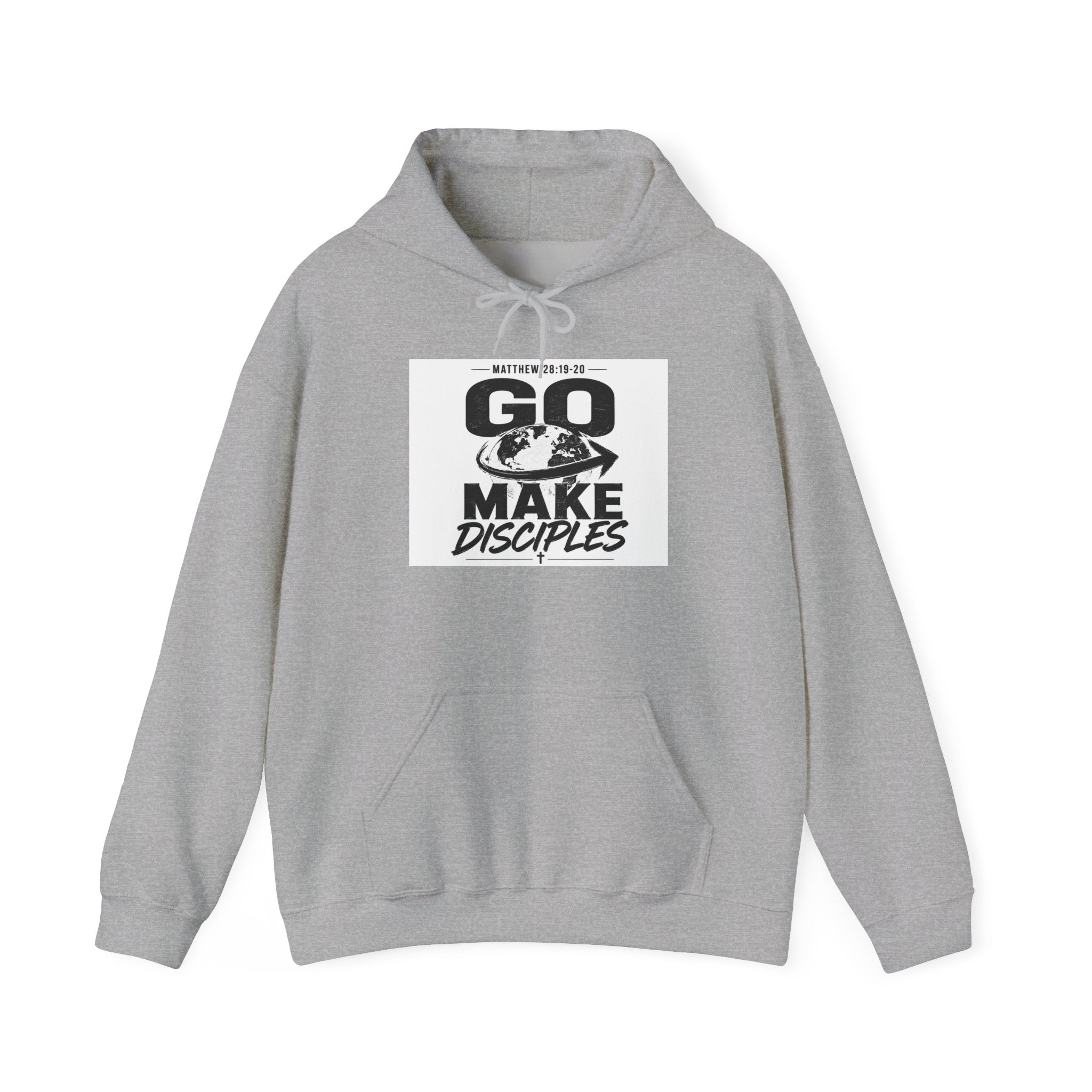Go Make Disciples Hoodie — Christian Mission Faith Pullover