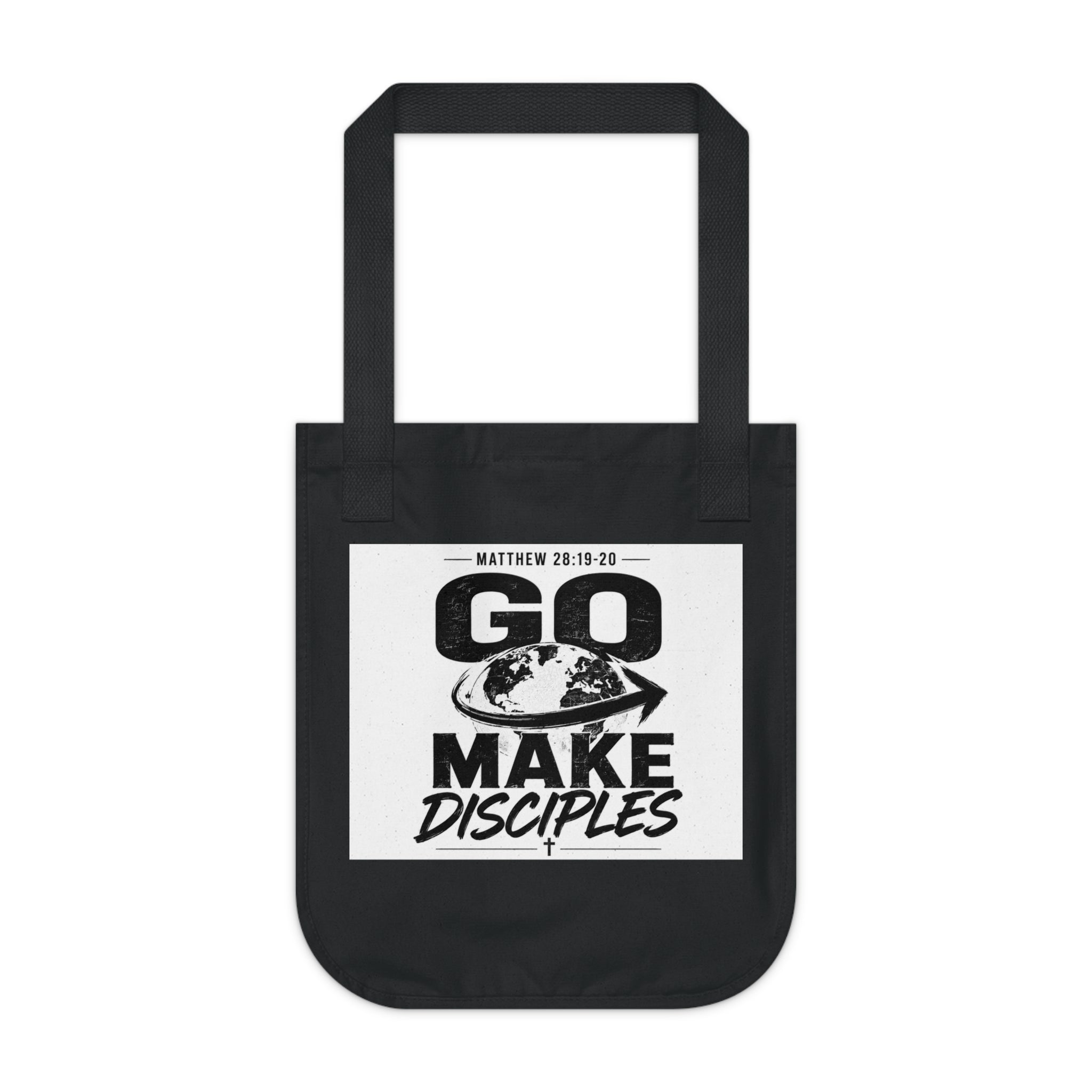 Tote — "Go Make Disciples" Christian Canvas Tote (Matthew 28:19-20)