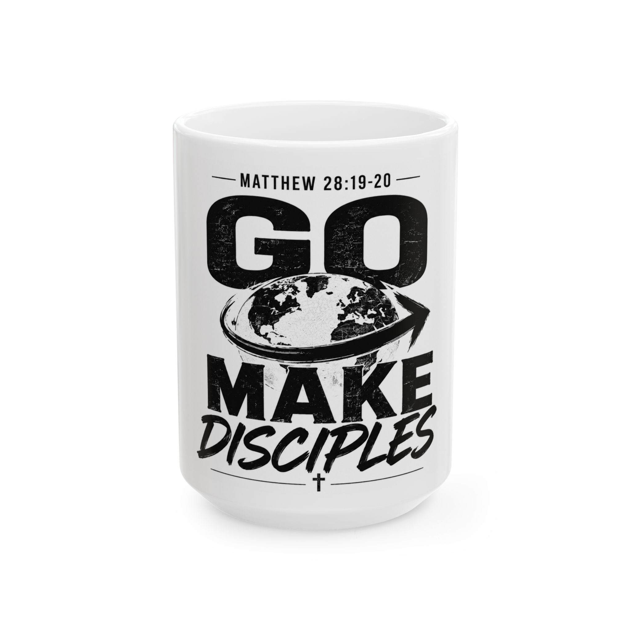 Inspirational Christian Mug - "Go Make Disciples" (Matthew 28:19-20)