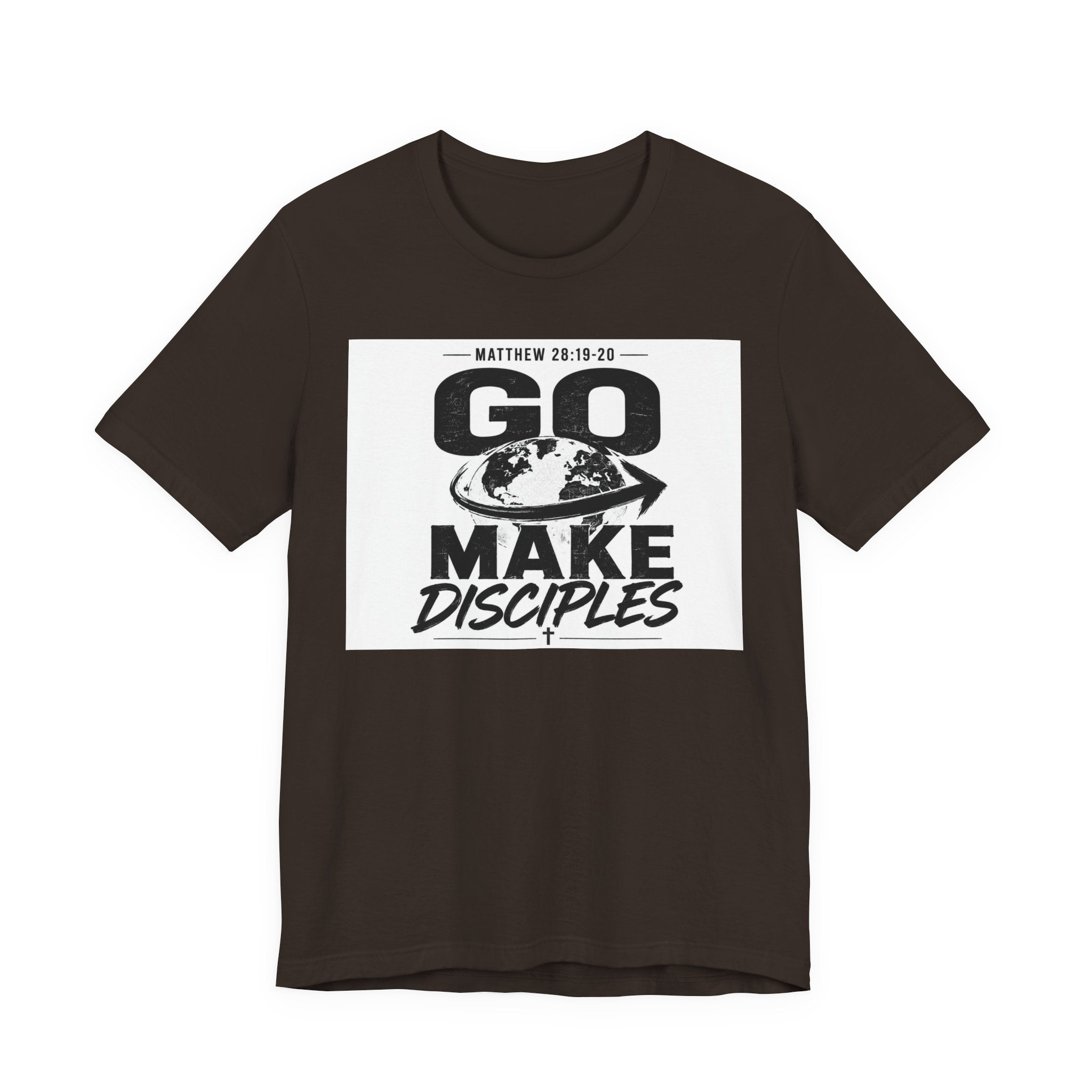Go Make Disciples Tee — Matthew 28:19-20 Christian Mission T-Shirt