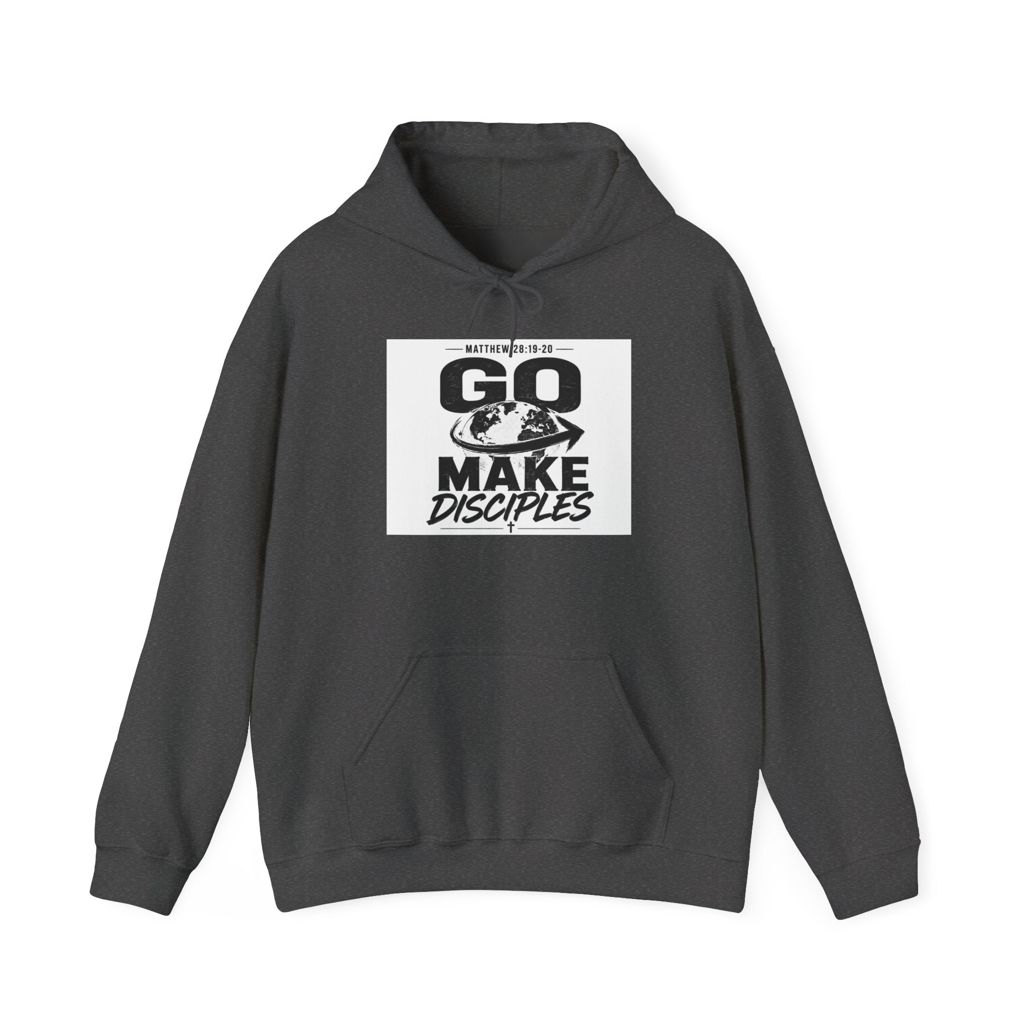 Go Make Disciples Hoodie — Christian Mission Faith Pullover