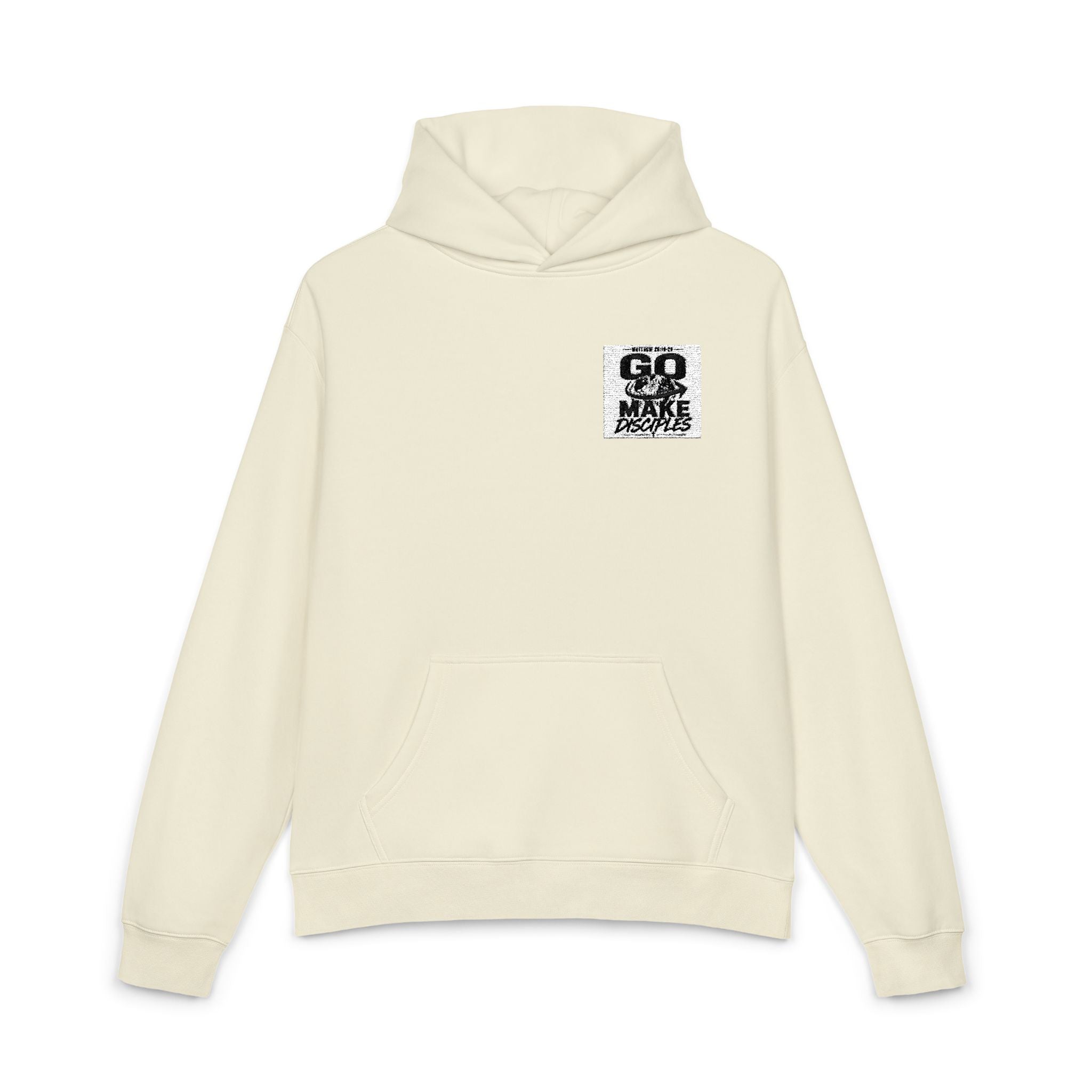 Hoodie — 'GO MAKE' Distressed Graphic Relaxed Fit Hoodie