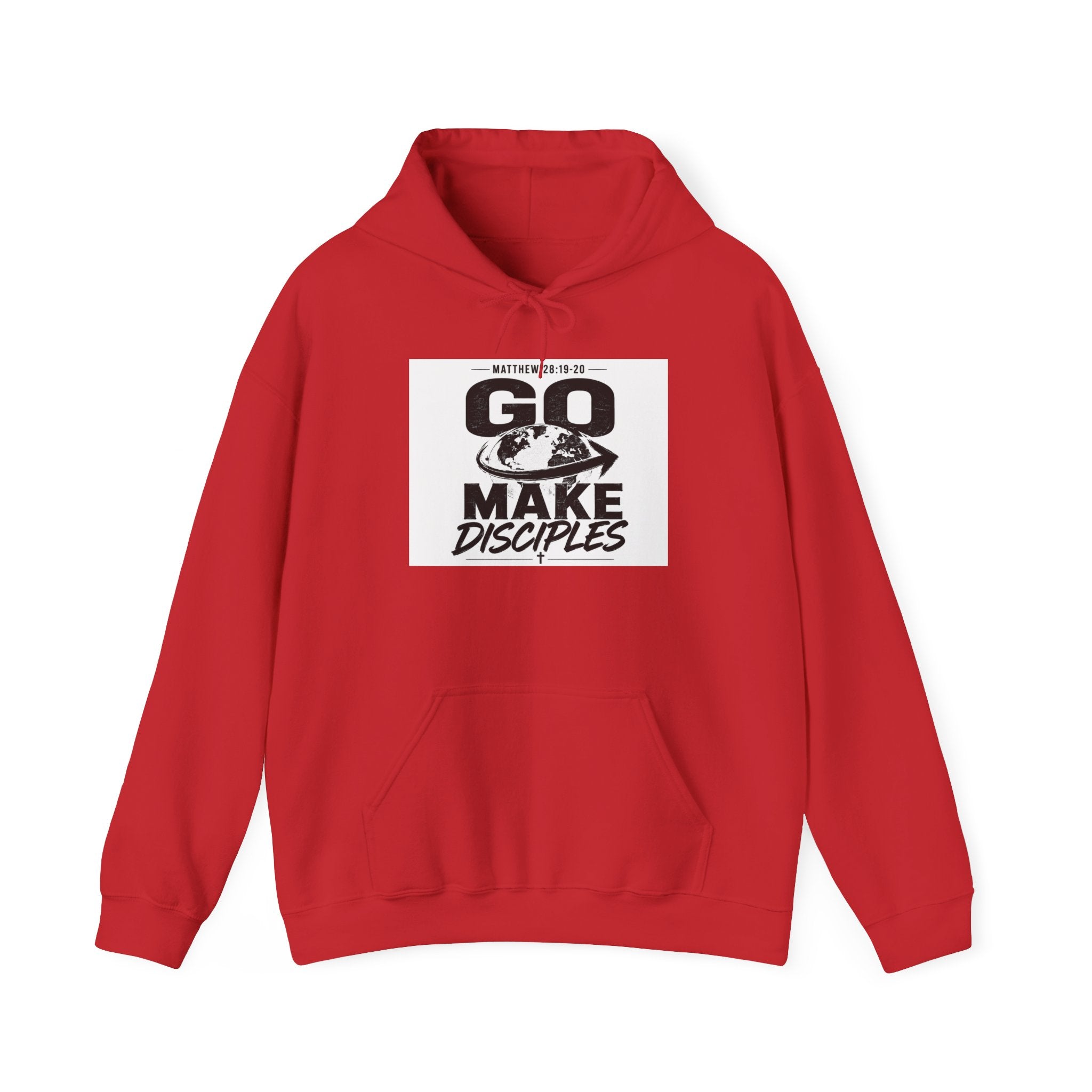 Go Make Disciples Hoodie — Christian Mission Faith Pullover