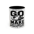 Go Make Disciples Coffee Mug — Matthew 28:19-20 Inspirational Christian Accent Mug