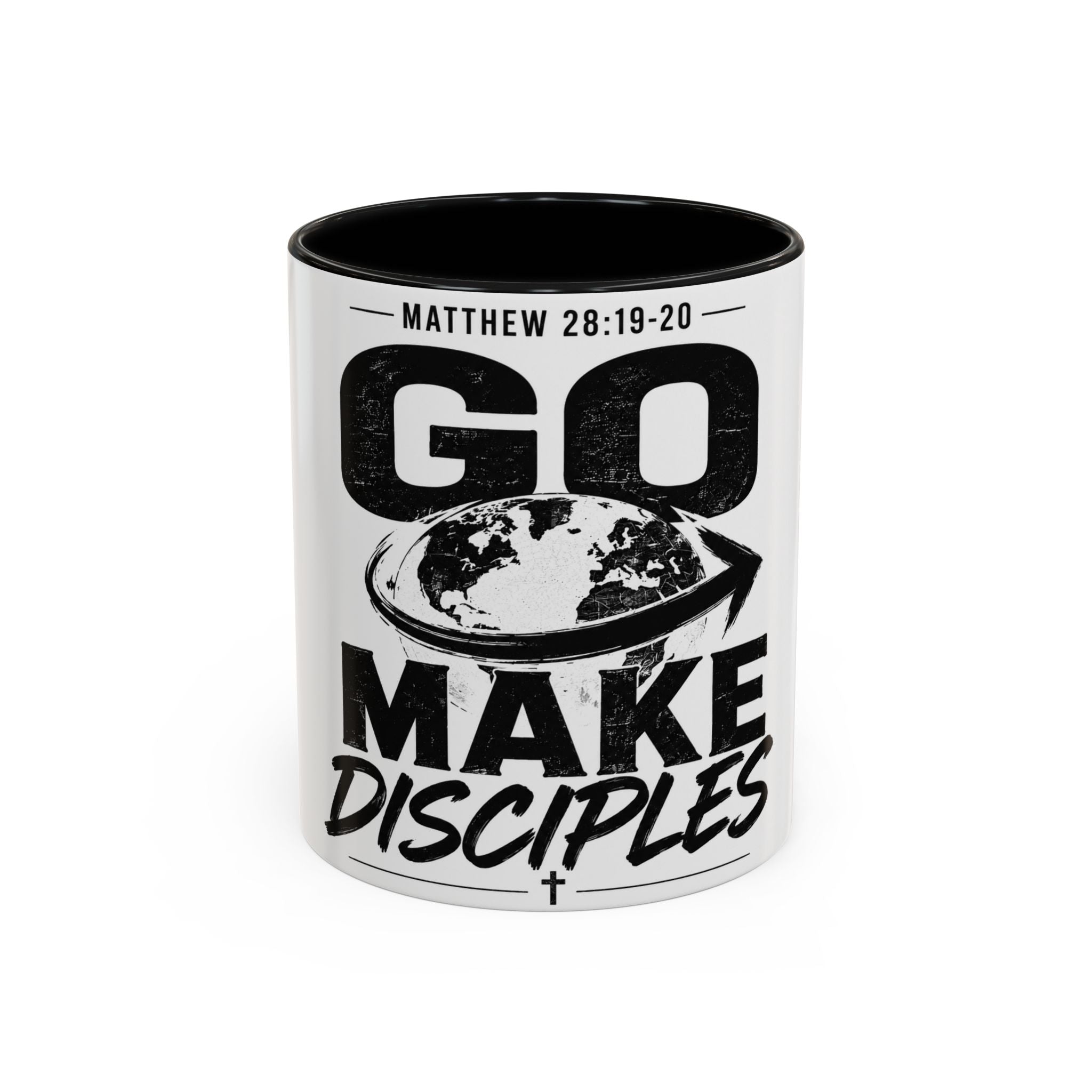 Go Make Disciples Coffee Mug — Matthew 28:19-20 Inspirational Christian Accent Mug