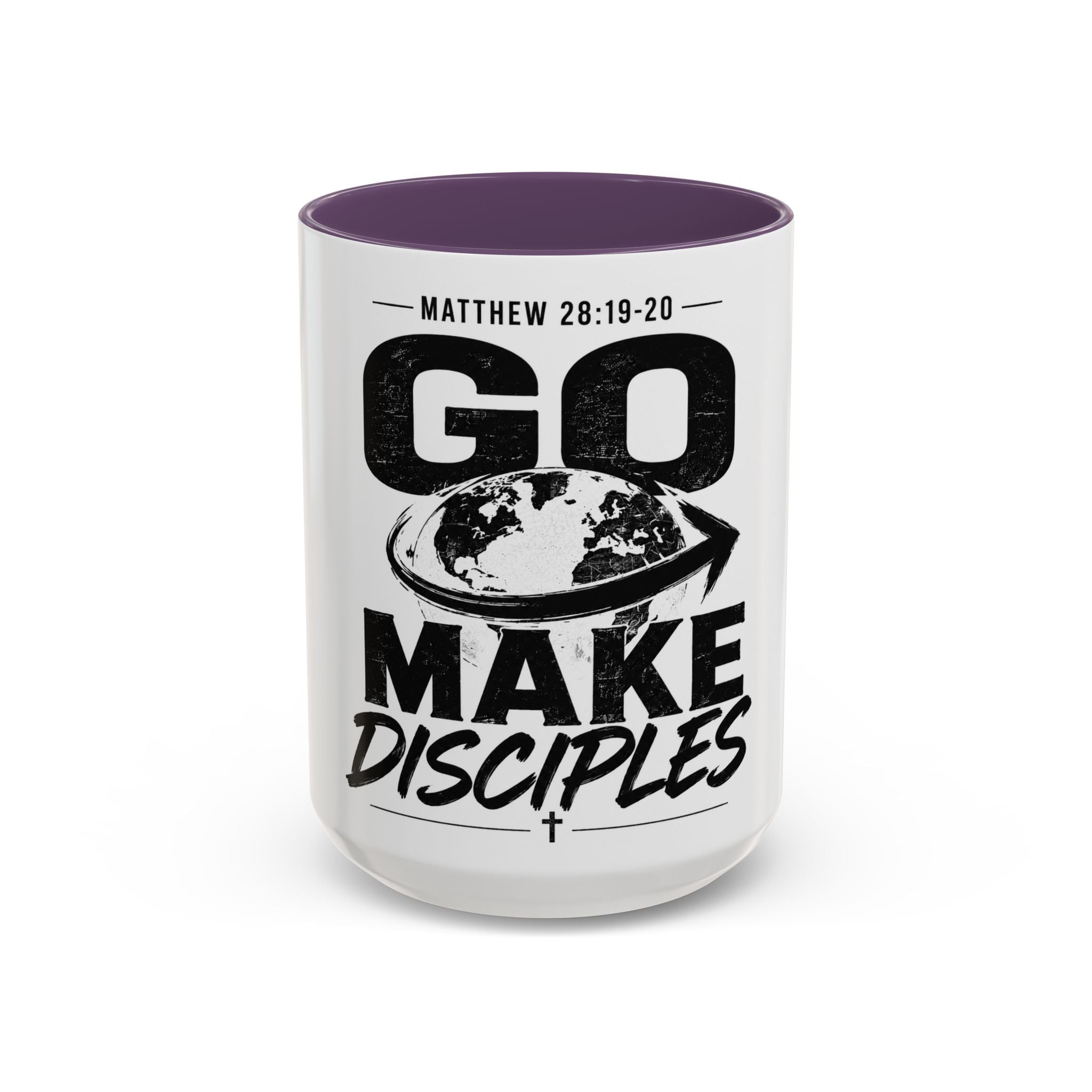 Go Make Disciples Coffee Mug — Matthew 28:19-20 Inspirational Christian Accent Mug