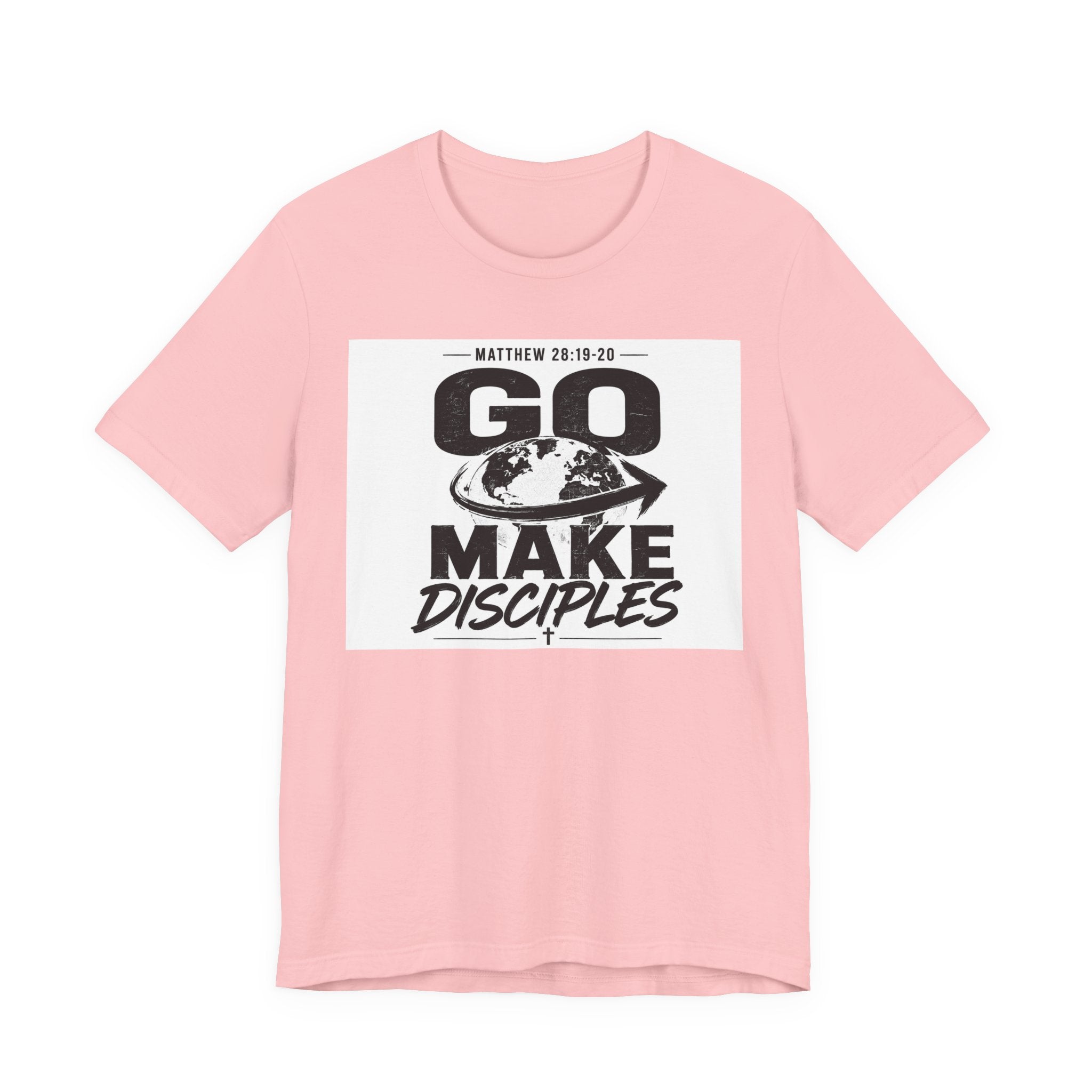 Go Make Disciples Tee — Matthew 28:19-20 Christian Mission T-Shirt