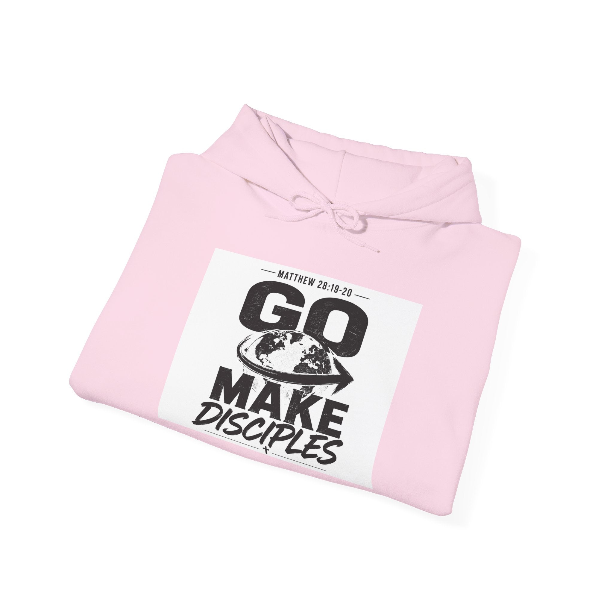 Go Make Disciples Hoodie — Christian Mission Faith Pullover