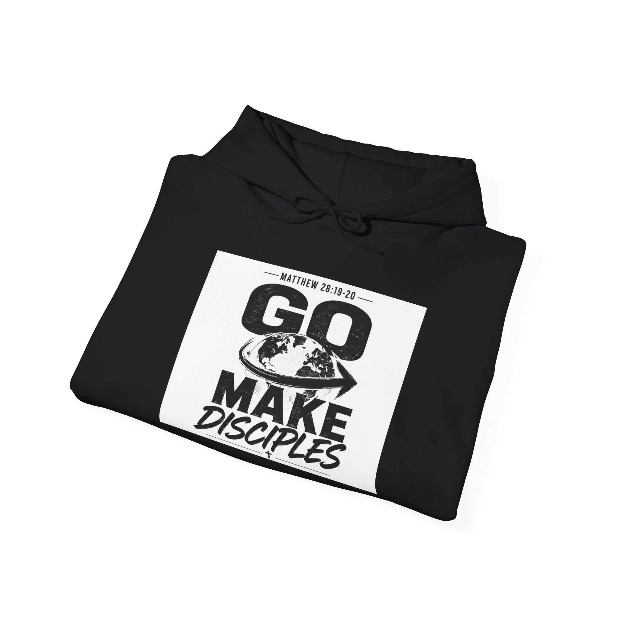 Go Make Disciples Hoodie — Christian Mission Faith Pullover