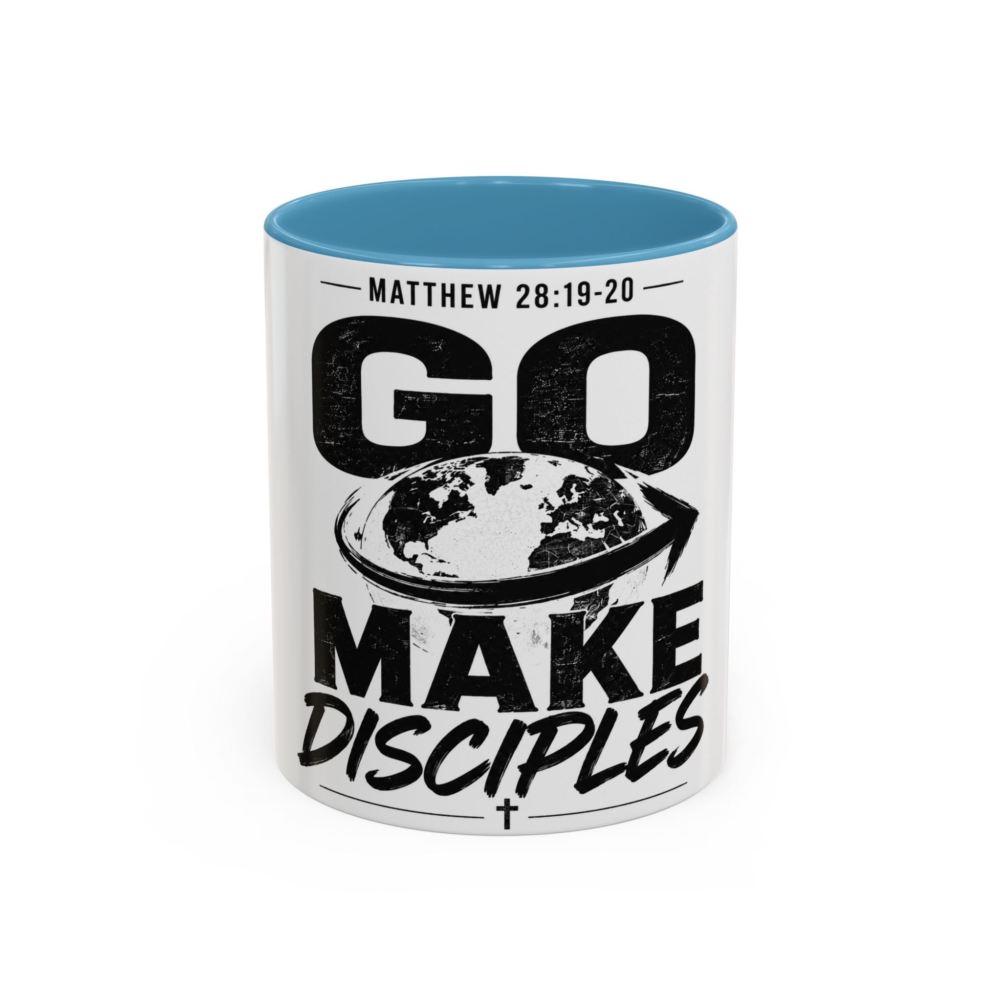 Go Make Disciples Ceramic Mug — Matthew 28:19-20 Inspirational Coffee Cup (11oz/15oz)