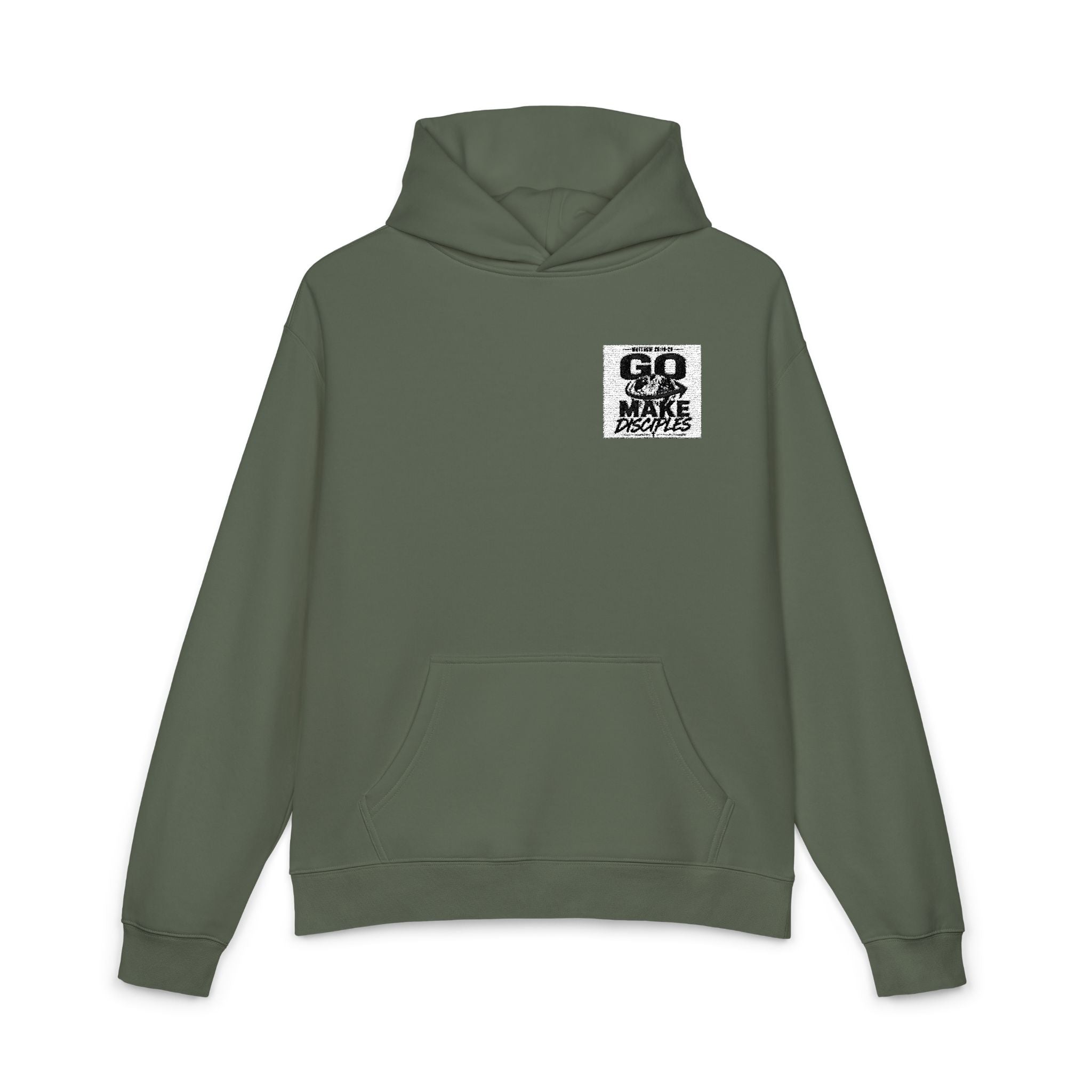 Hoodie — 'GO MAKE' Distressed Graphic Relaxed Fit Hoodie