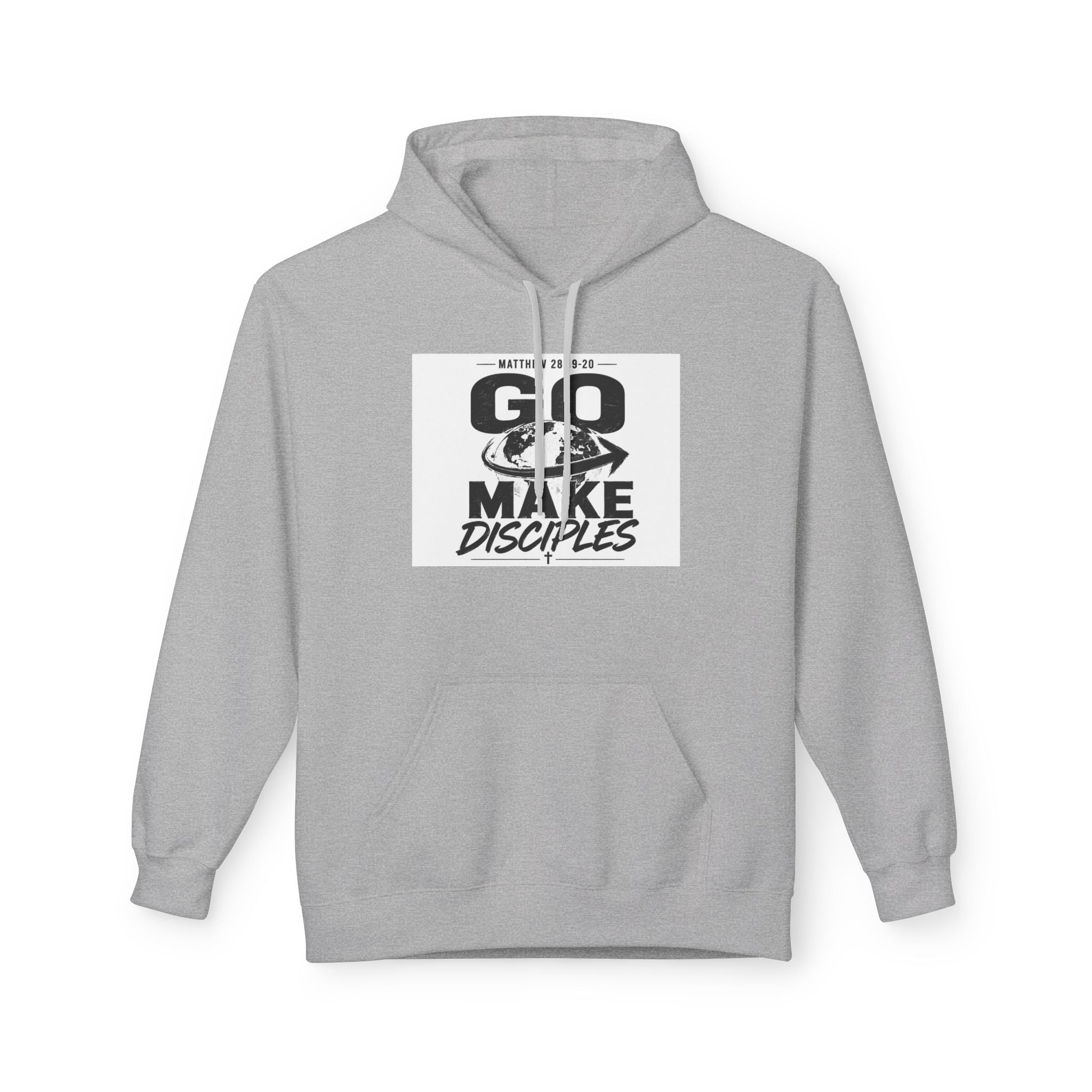 Go Make Disciples Hoodie — Christian Faith Graphic Pullover