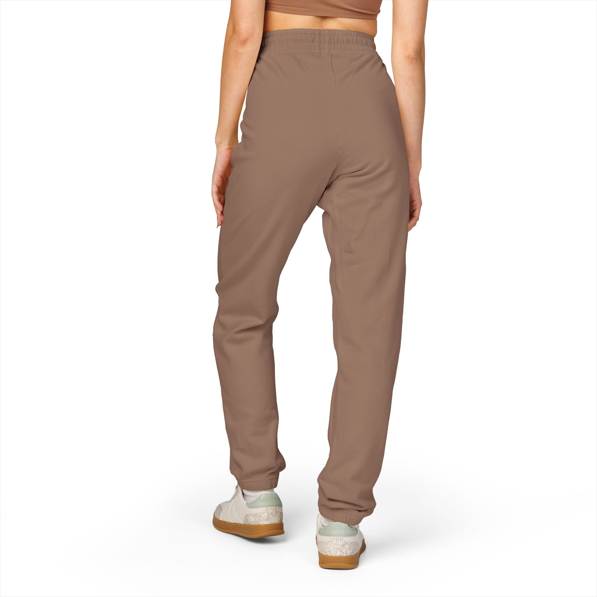 Graphic Sweatpants — 'Go Outside' Patch Fleece Joggers