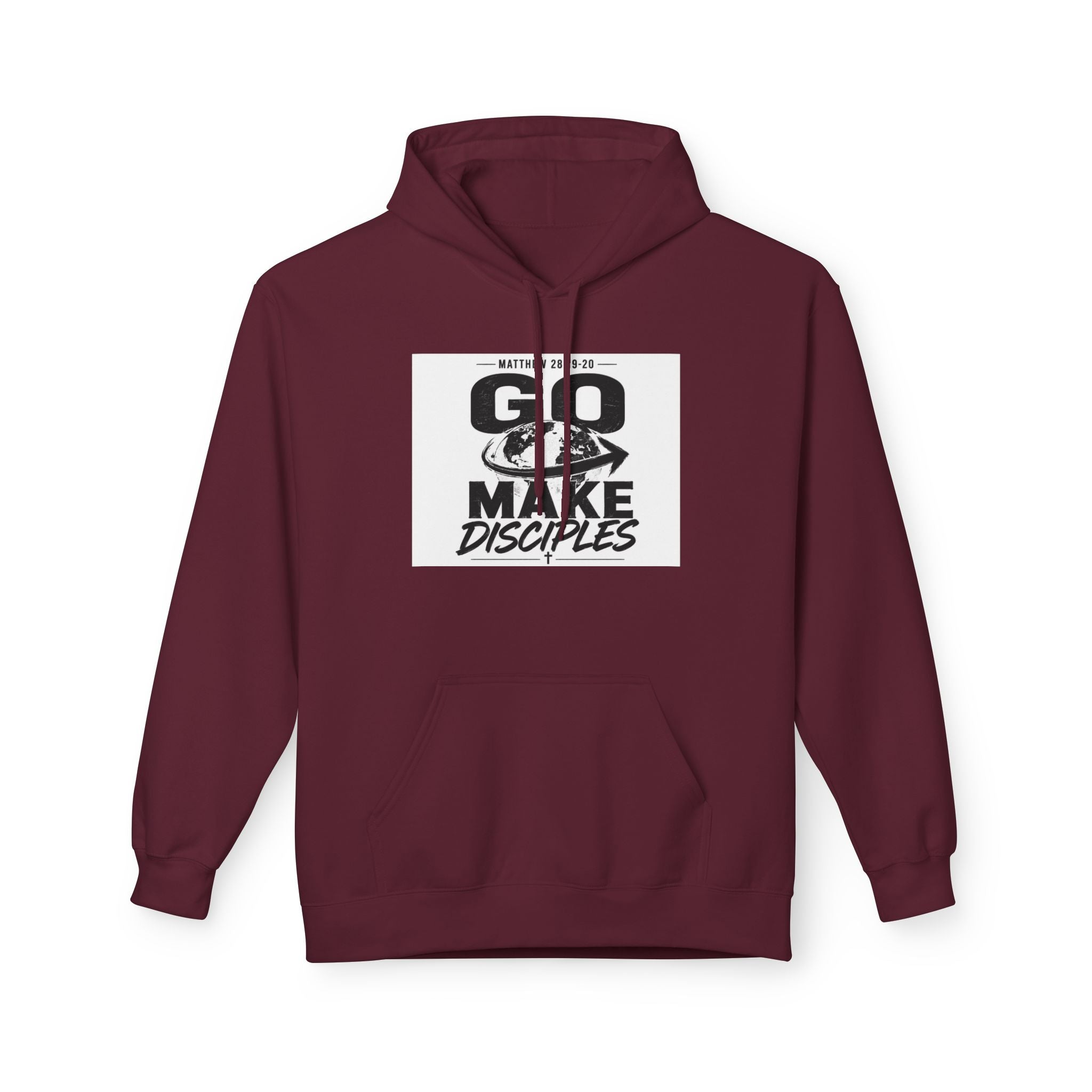 Go Make Disciples Hoodie — Christian Faith Graphic Pullover
