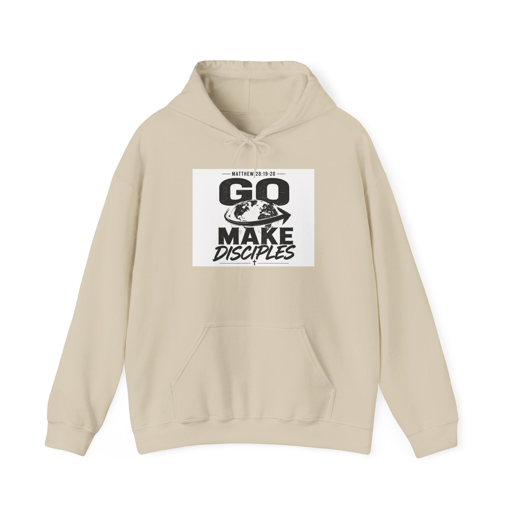 Go Make Disciples Hoodie — Christian Mission Faith Pullover