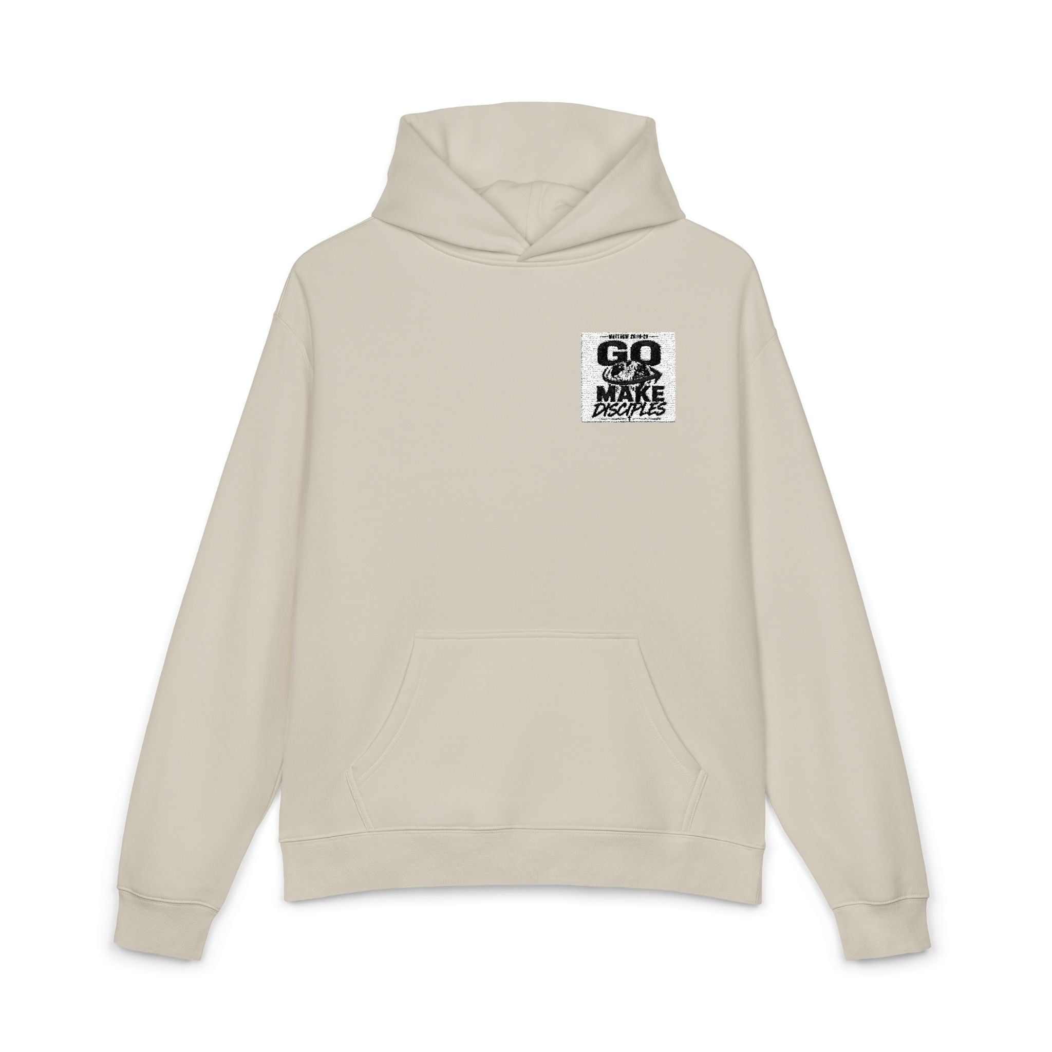 Hoodie — 'GO MAKE' Distressed Graphic Relaxed Fit Hoodie