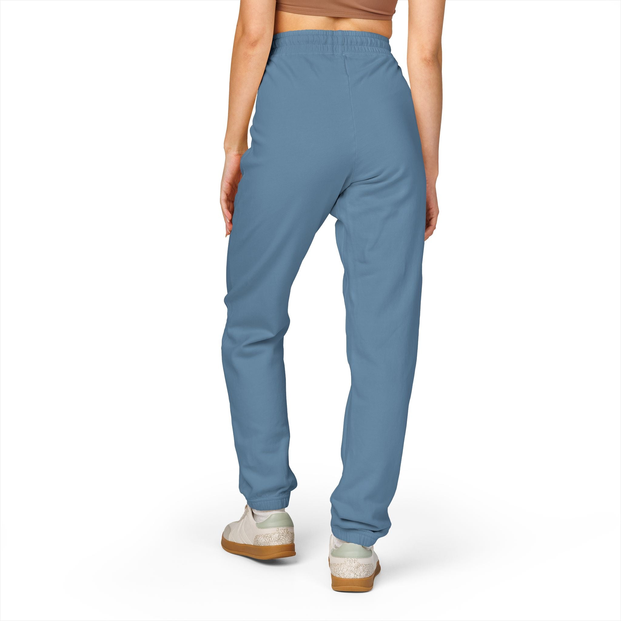 Graphic Sweatpants — 'Go Outside' Patch Fleece Joggers