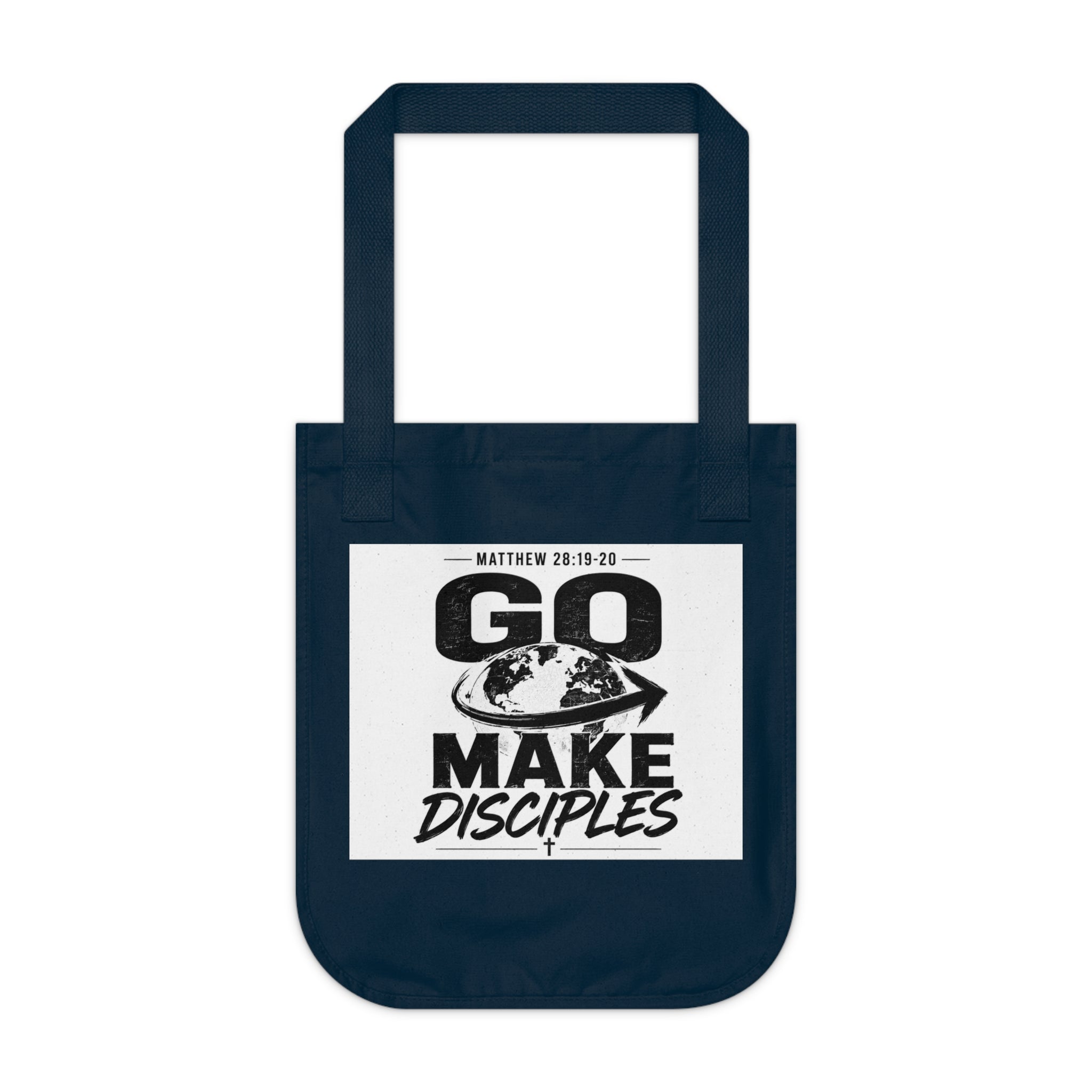 Tote — "Go Make Disciples" Christian Canvas Tote (Matthew 28:19-20)