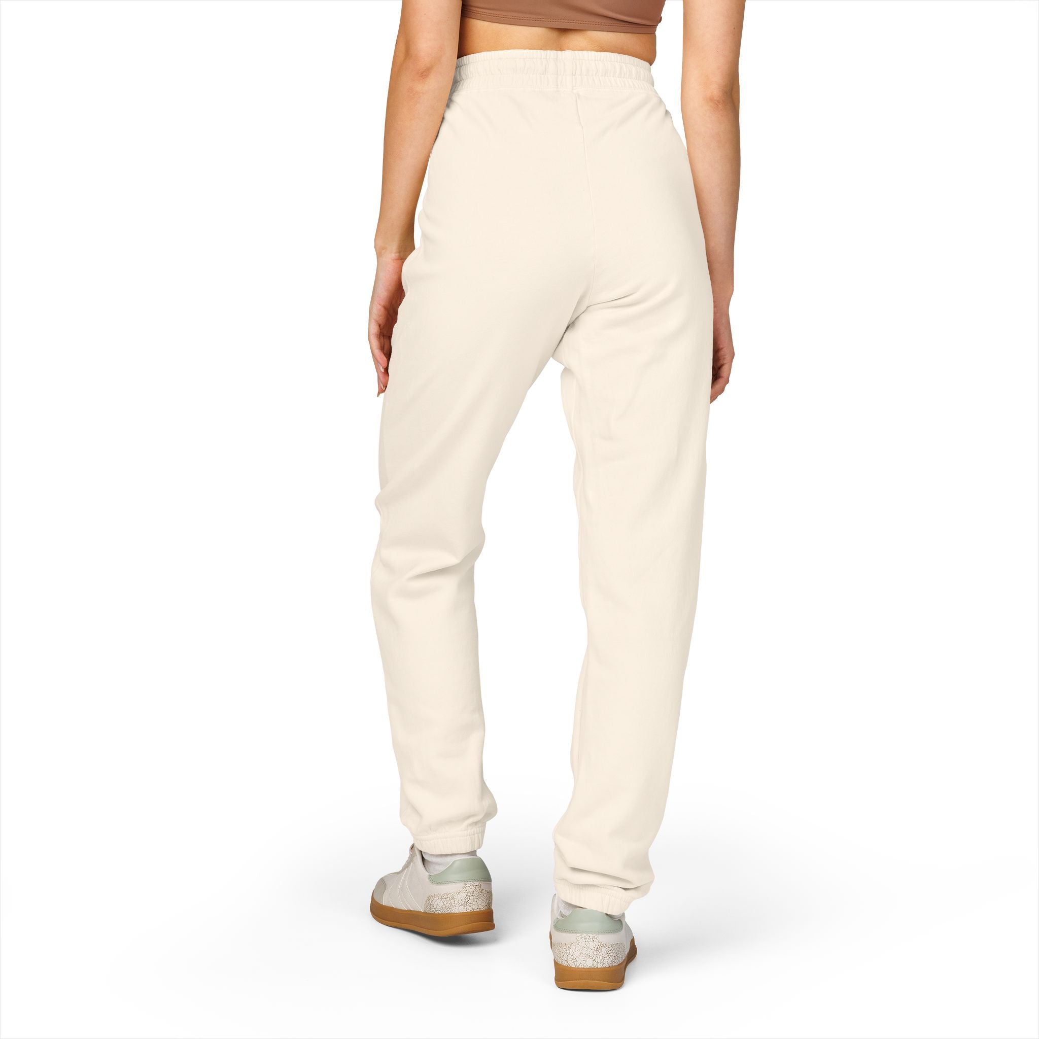 Graphic Sweatpants — 'Go Outside' Patch Fleece Joggers
