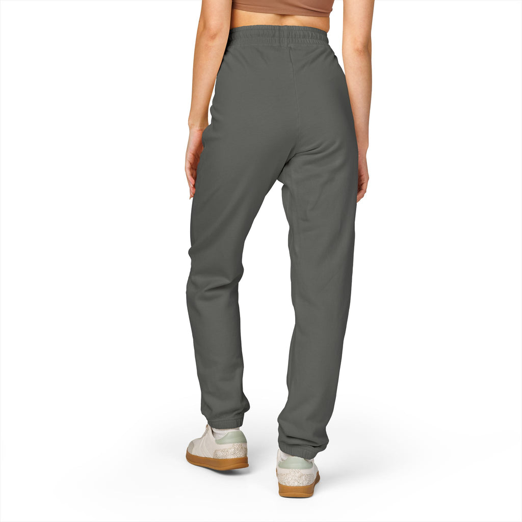 Graphic Sweatpants — 'Go Outside' Patch Fleece Joggers