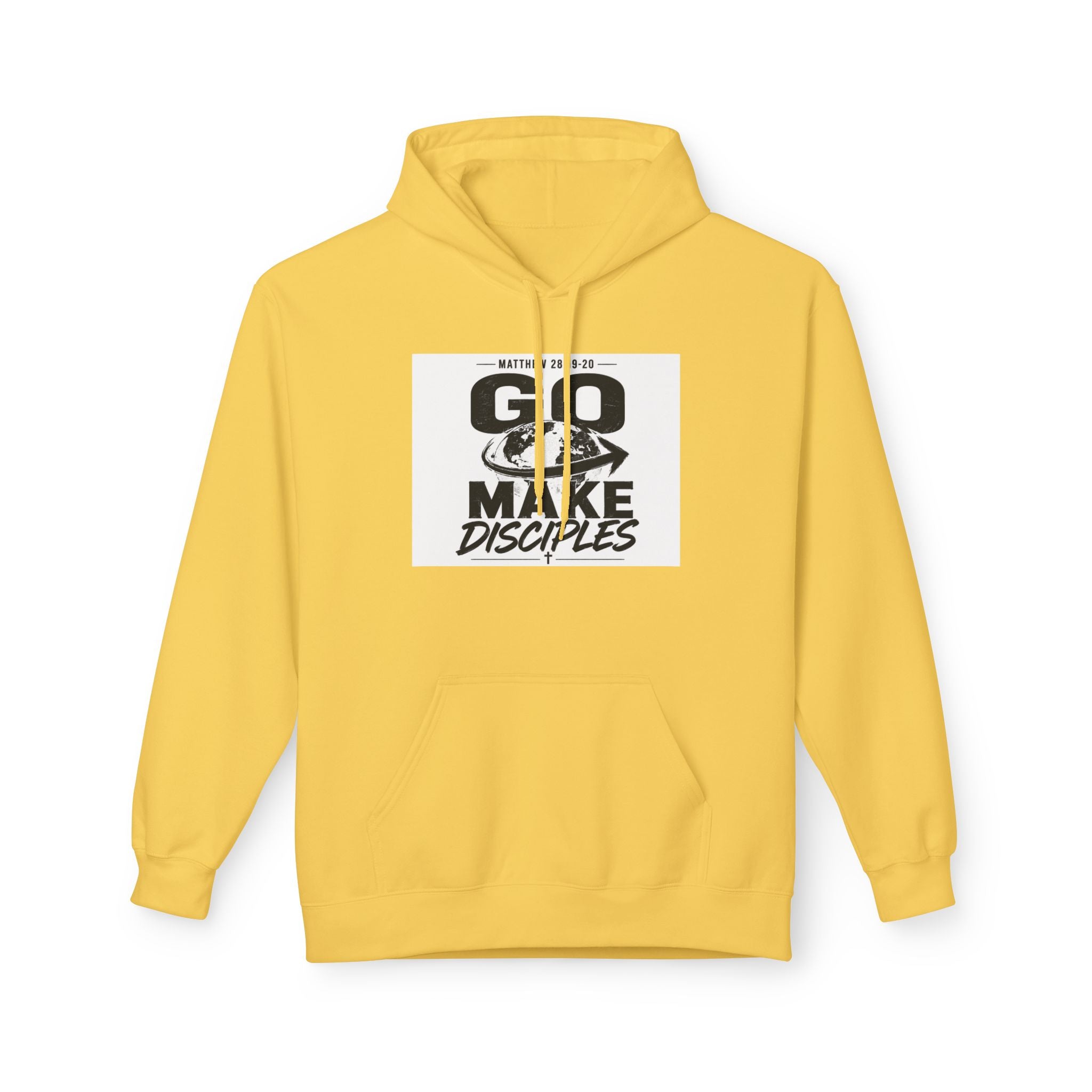 Go Make Disciples Hoodie — Christian Faith Graphic Pullover