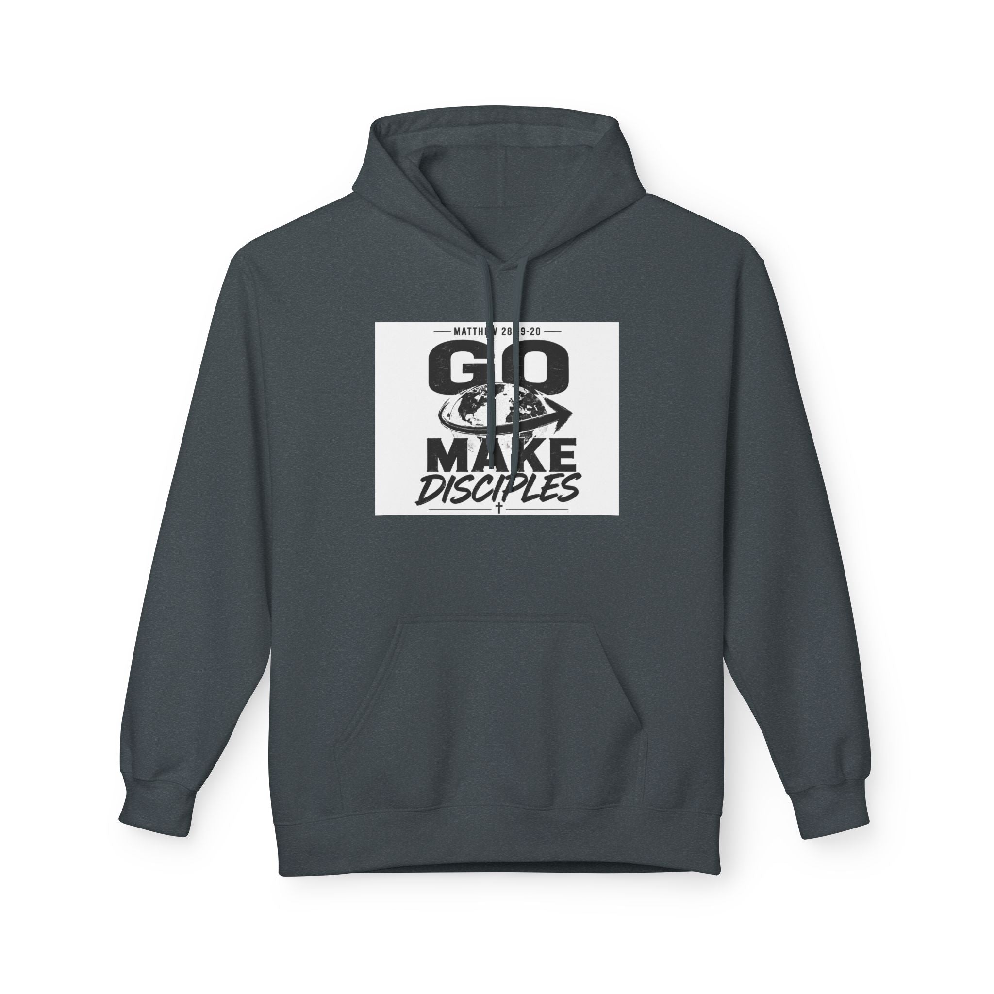 Go Make Disciples Hoodie — Christian Faith Graphic Pullover
