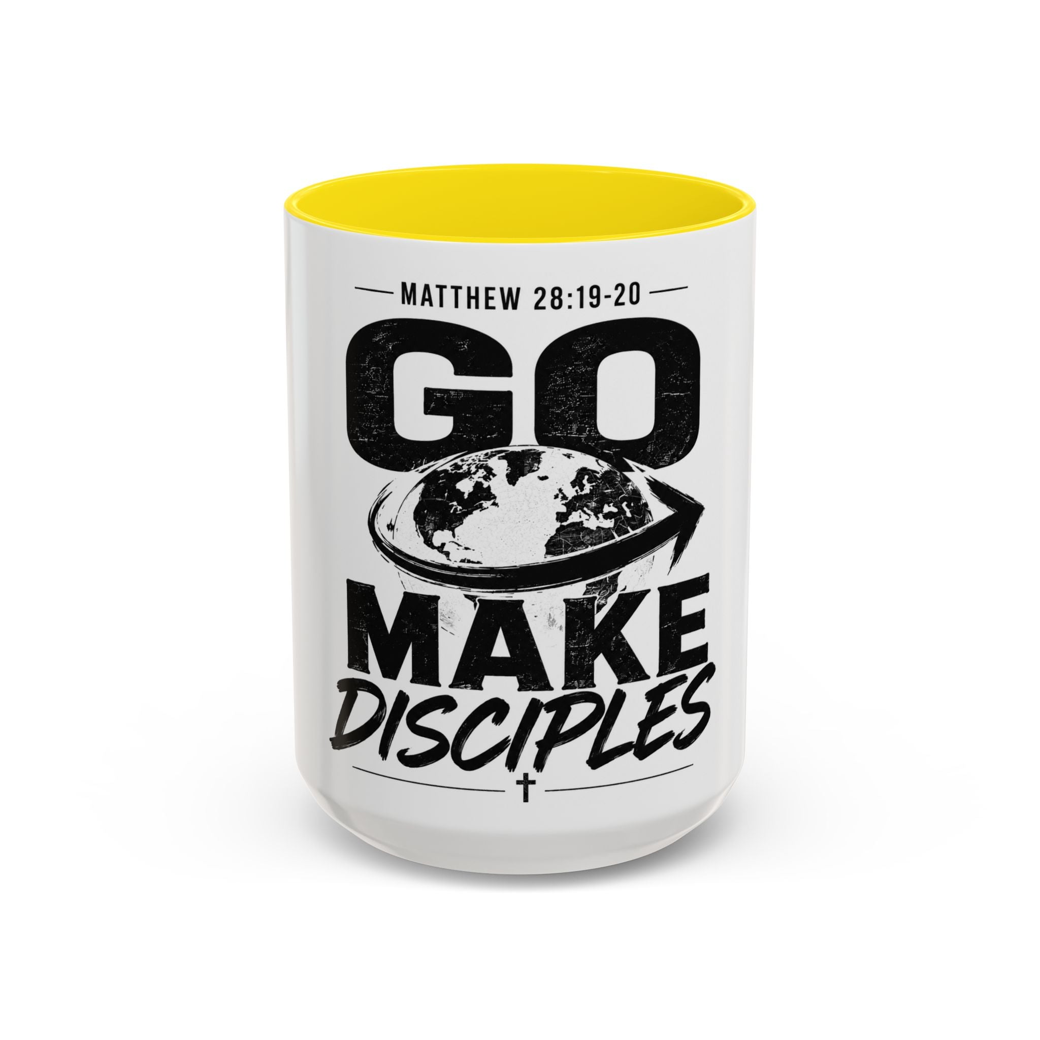 Go Make Disciples Ceramic Mug — Matthew 28:19-20 Inspirational Coffee Cup (11oz/15oz)