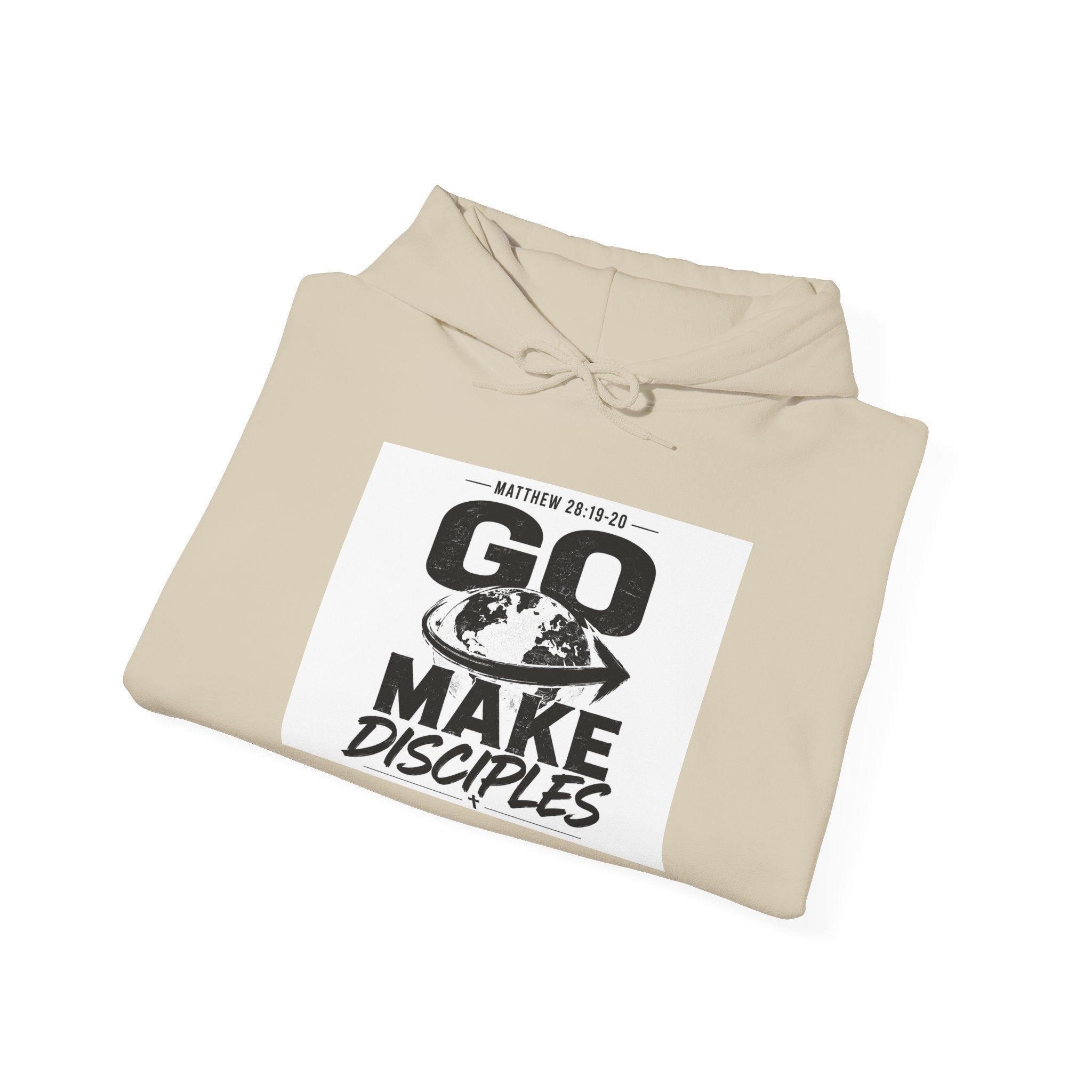 Go Make Disciples Hoodie — Christian Mission Faith Pullover