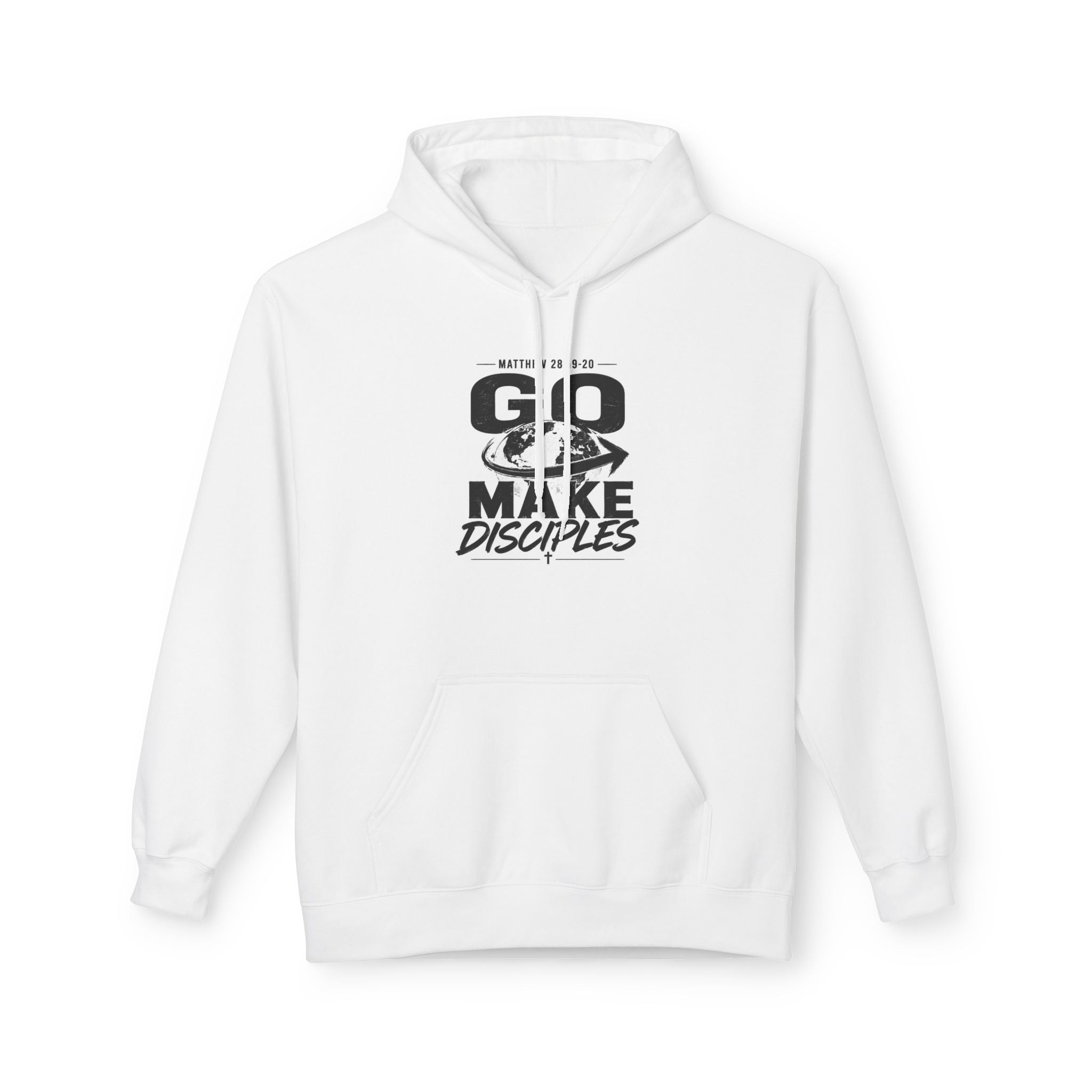 Go Make Disciples Hoodie — Christian Faith Graphic Pullover
