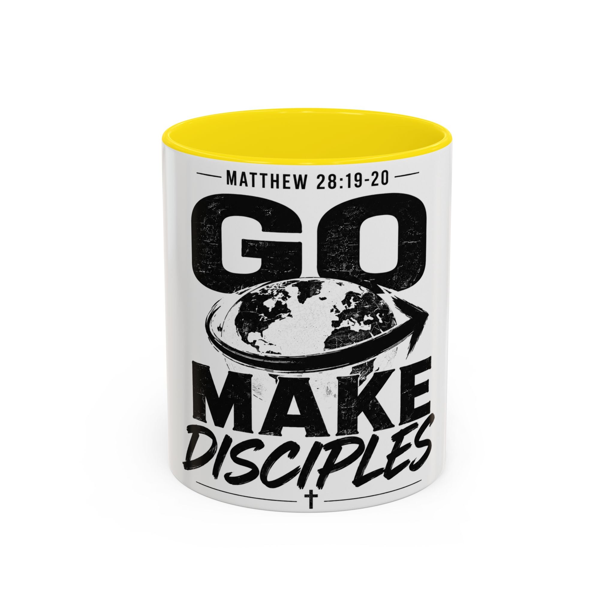 Go Make Disciples Coffee Mug — Matthew 28:19-20 Inspirational Christian Accent Mug