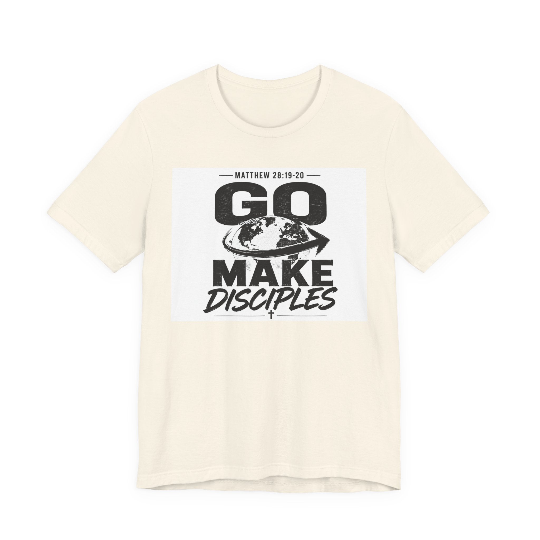 Go Make Disciples Tee — Matthew 28:19-20 Christian Mission T-Shirt