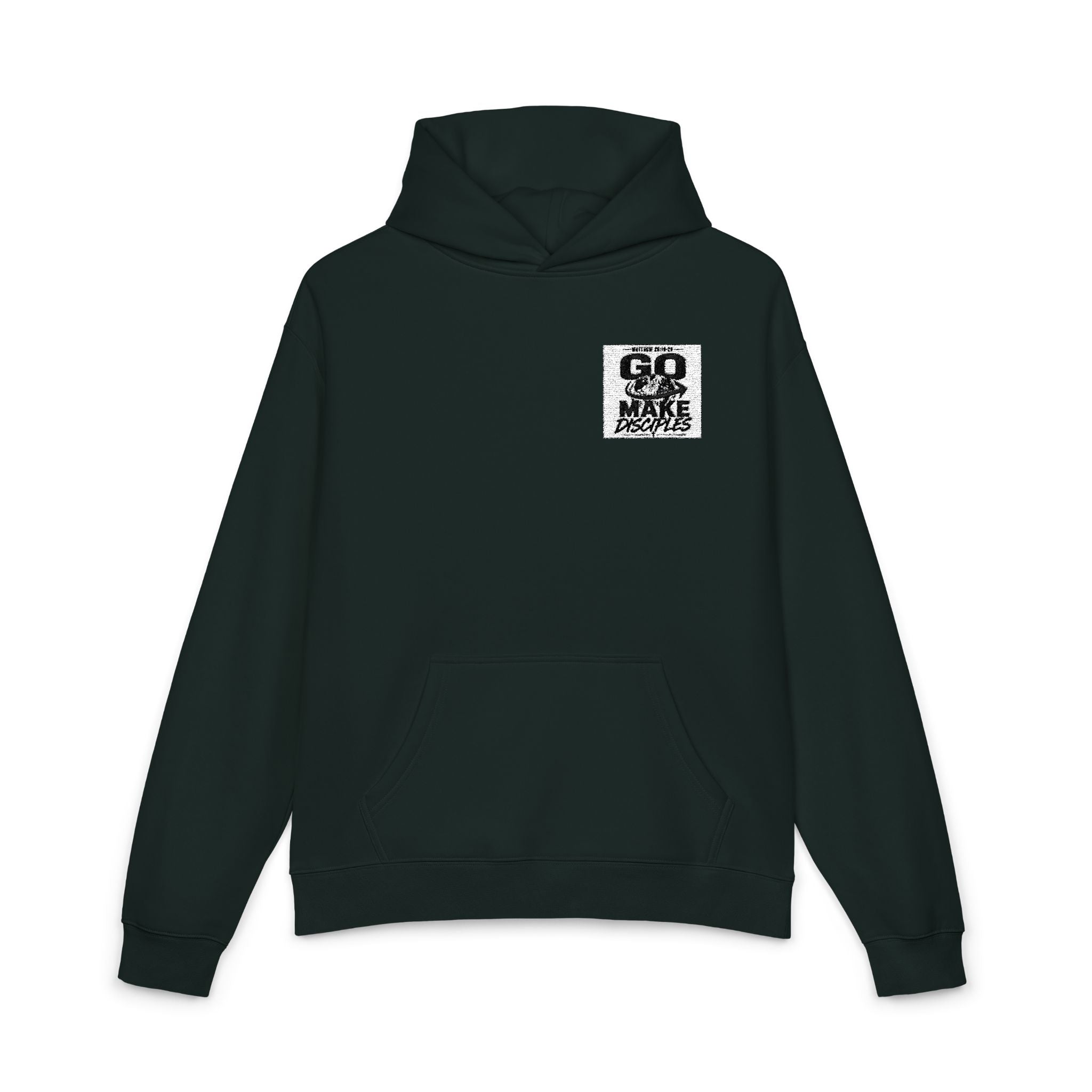 Hoodie — 'GO MAKE' Distressed Graphic Relaxed Fit Hoodie