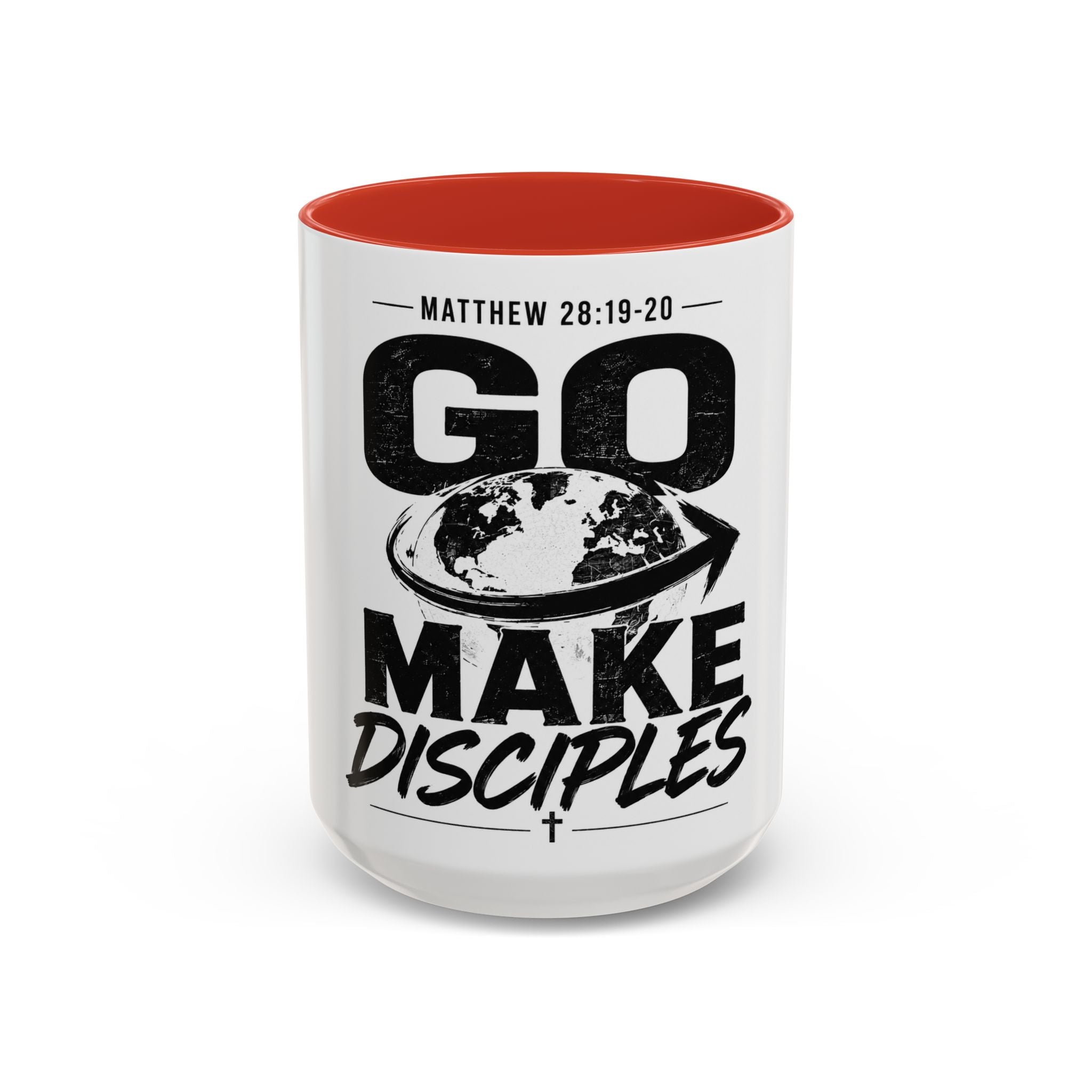 Go Make Disciples Ceramic Mug — Matthew 28:19-20 Inspirational Coffee Cup (11oz/15oz)