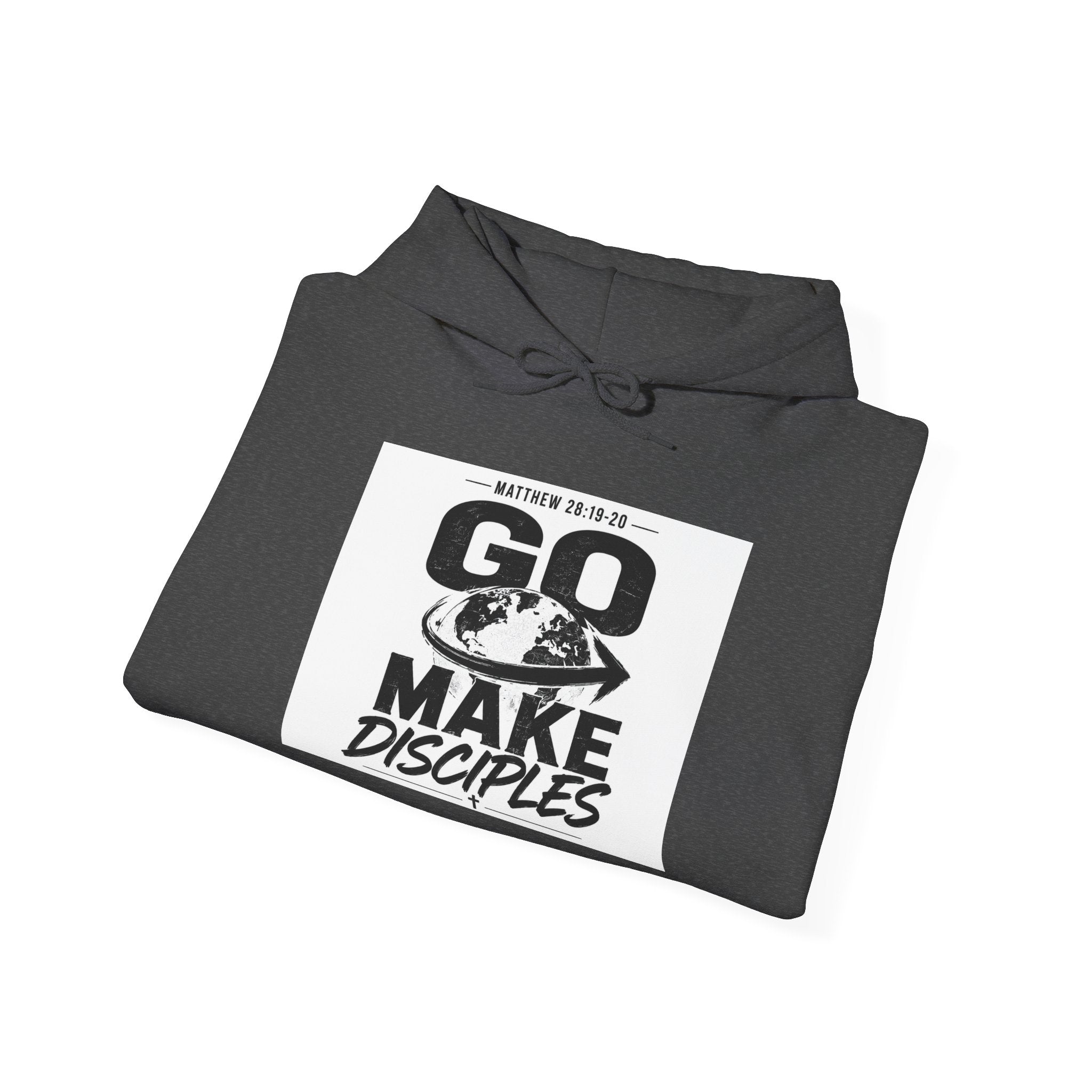 Go Make Disciples Hoodie — Christian Mission Faith Pullover